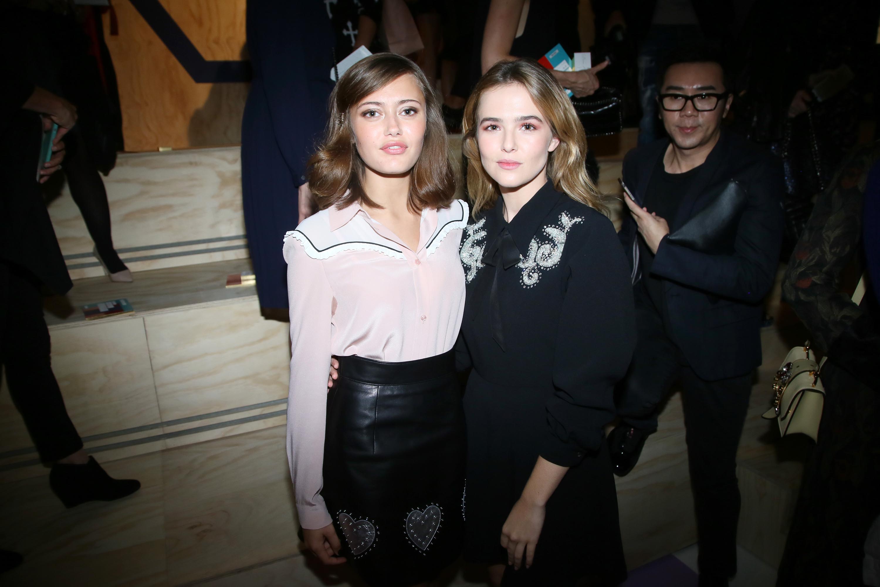 Ella Purnell attends the Miu Miu show