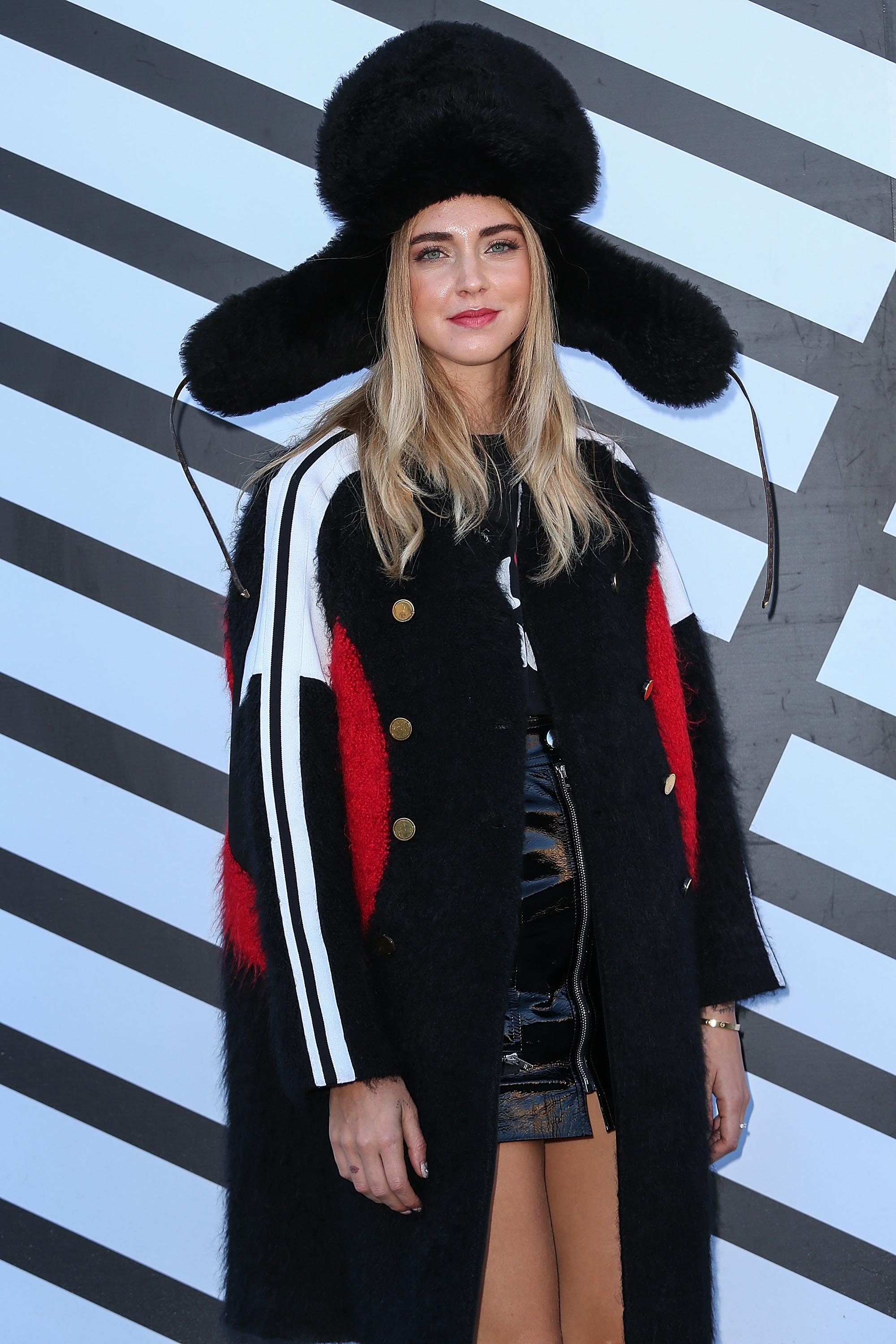 Chiara Ferragni attends the Louis Vuitton show