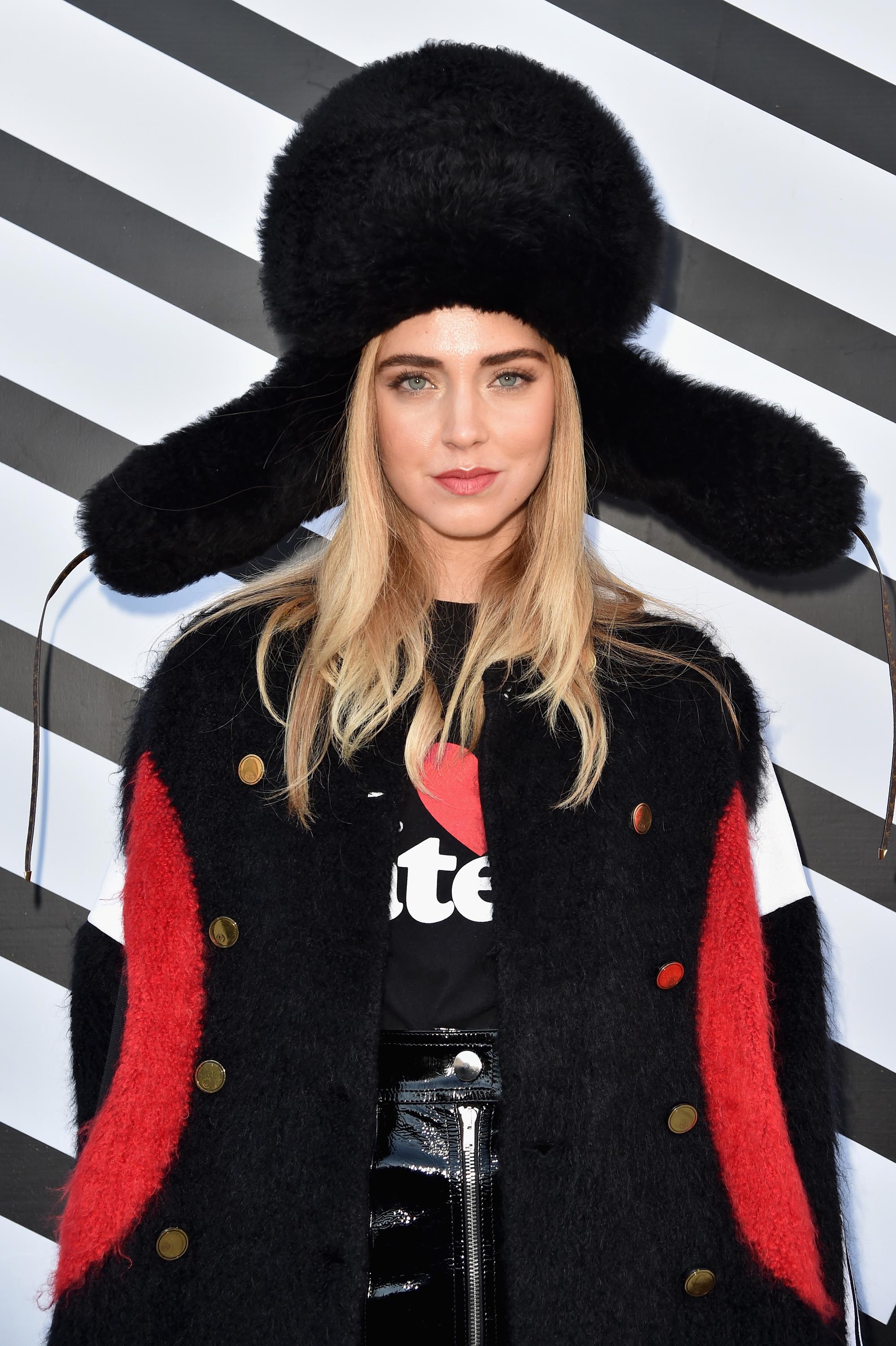 Chiara Ferragni attends the Louis Vuitton show