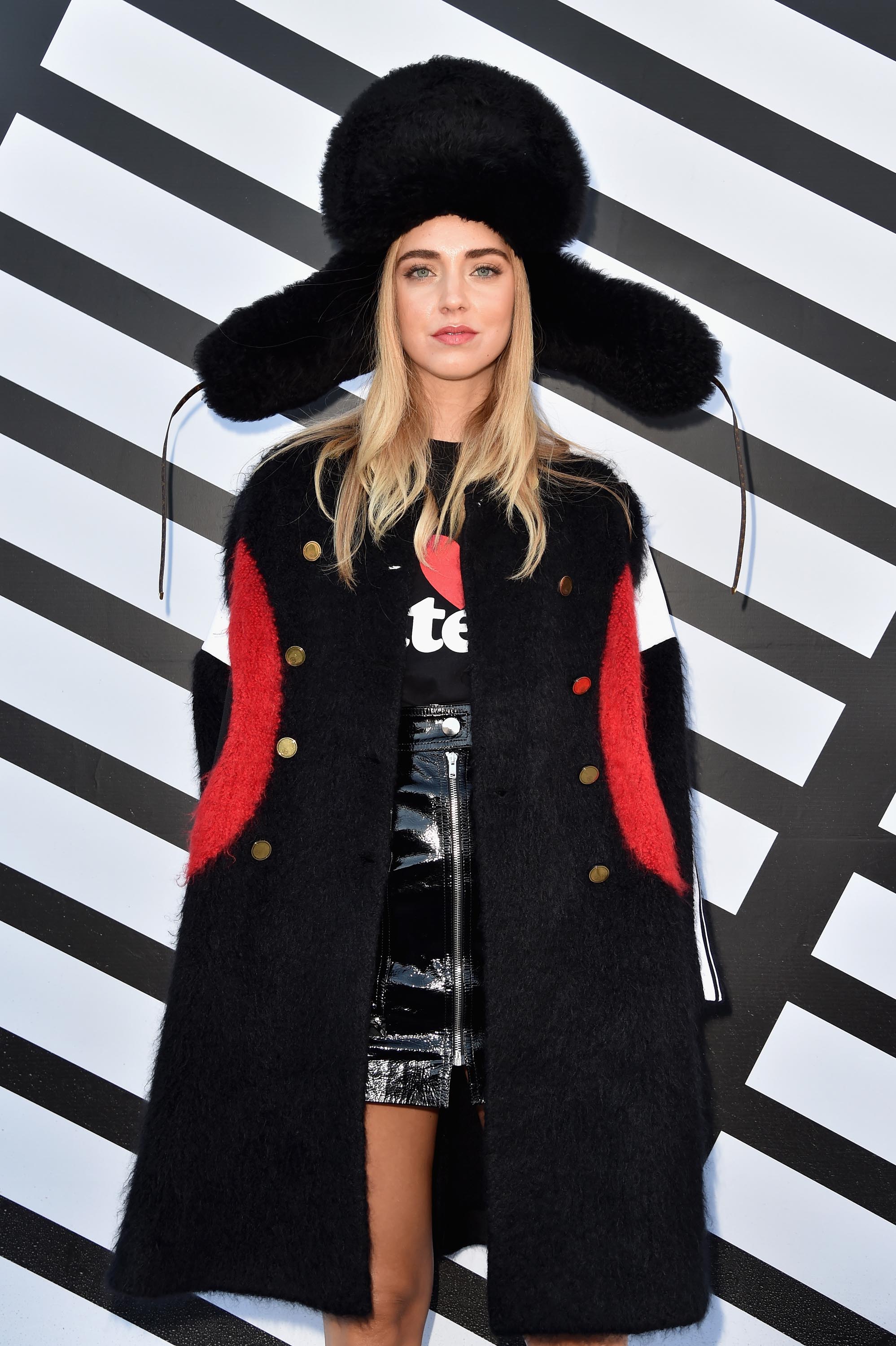 Chiara Ferragni attends the Louis Vuitton show