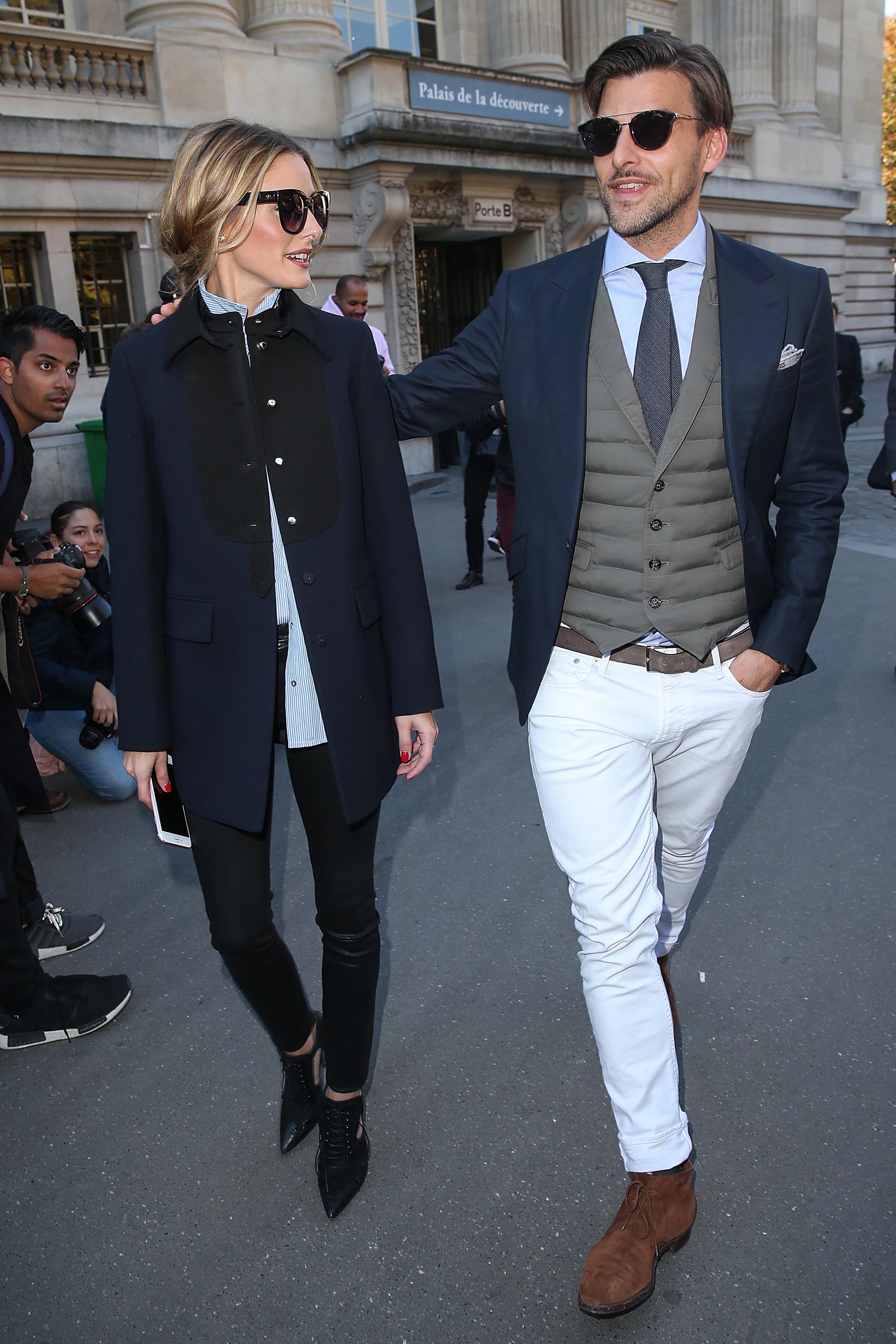 Olivia Palermo at the Moncler Gamme Rouge show