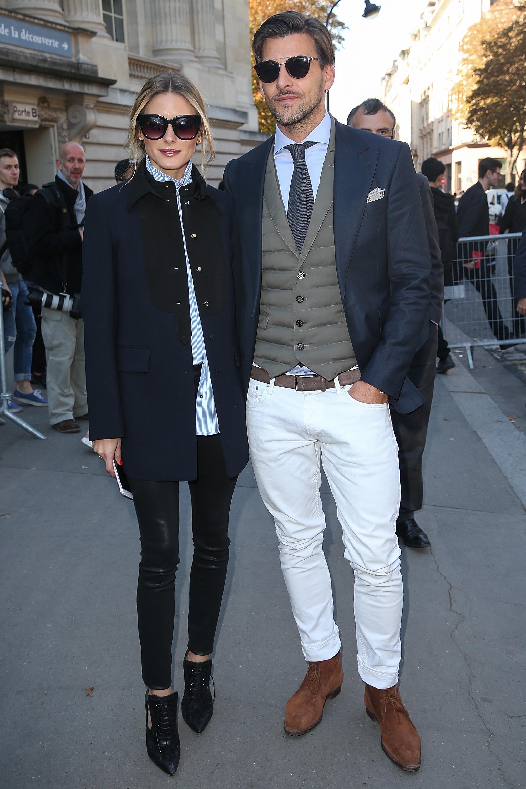 Olivia Palermo at the Moncler Gamme Rouge show