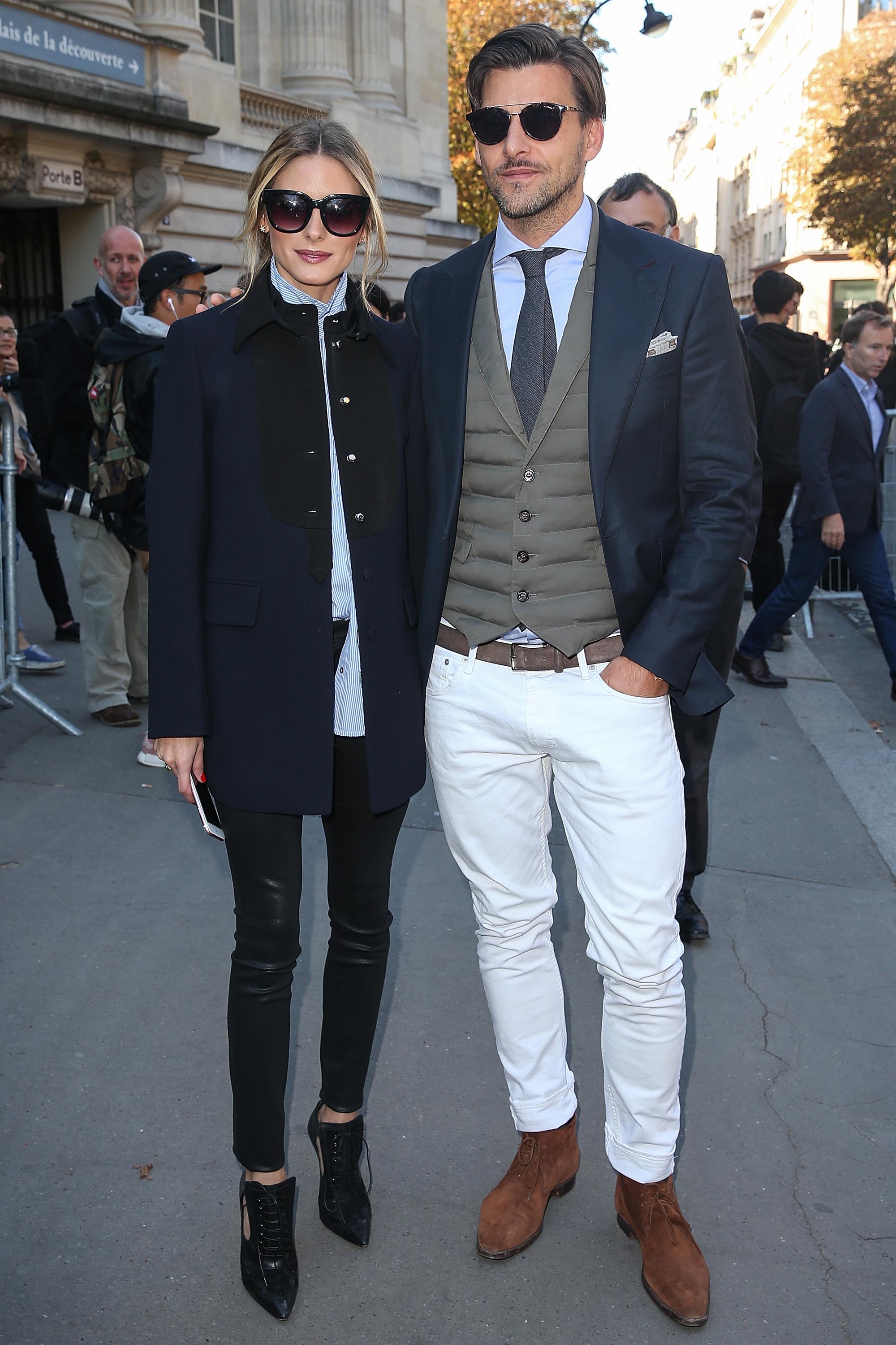 Olivia Palermo at the Moncler Gamme Rouge show