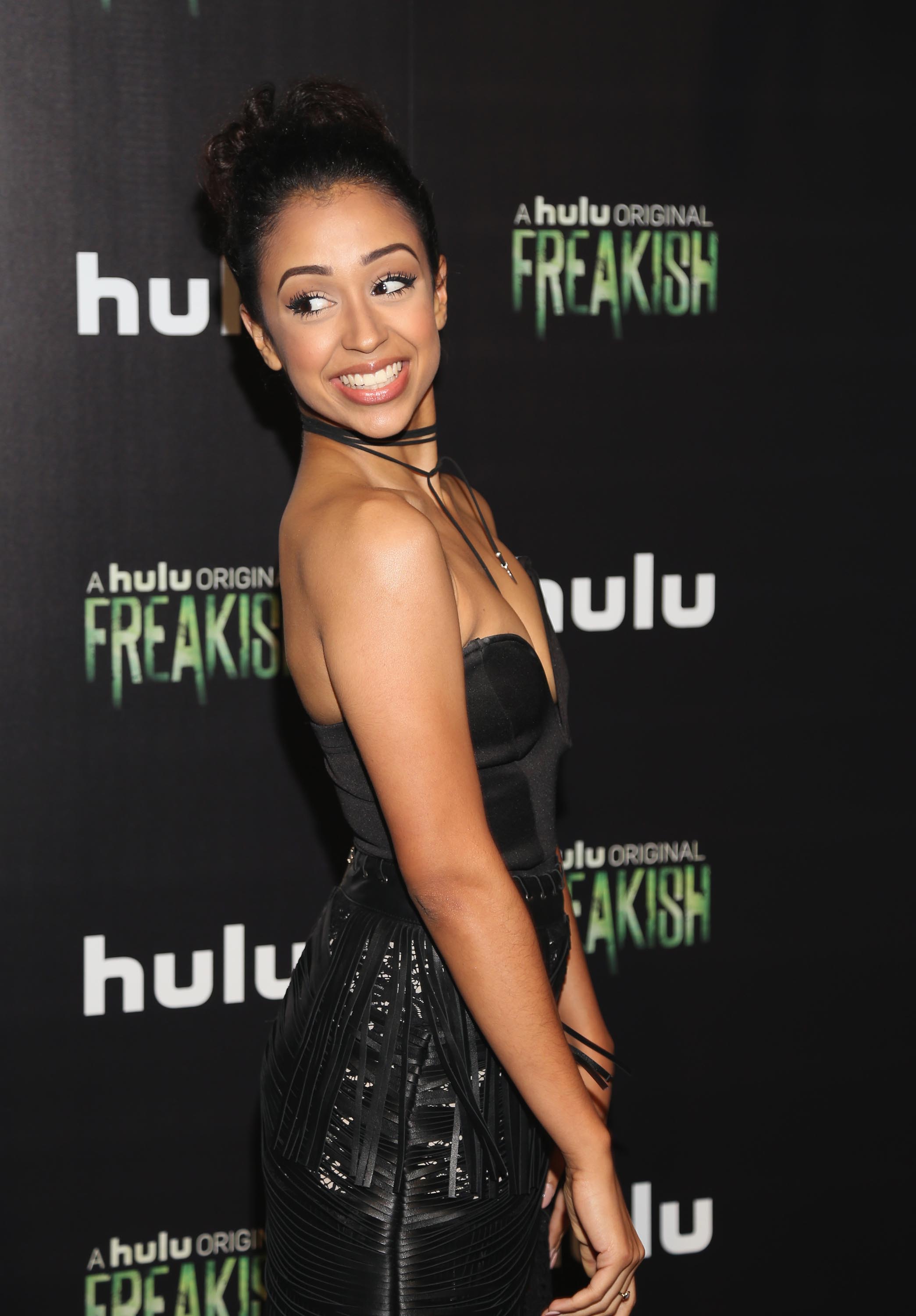 Liza Koshy attends the premiere of Hulu’s Freakish