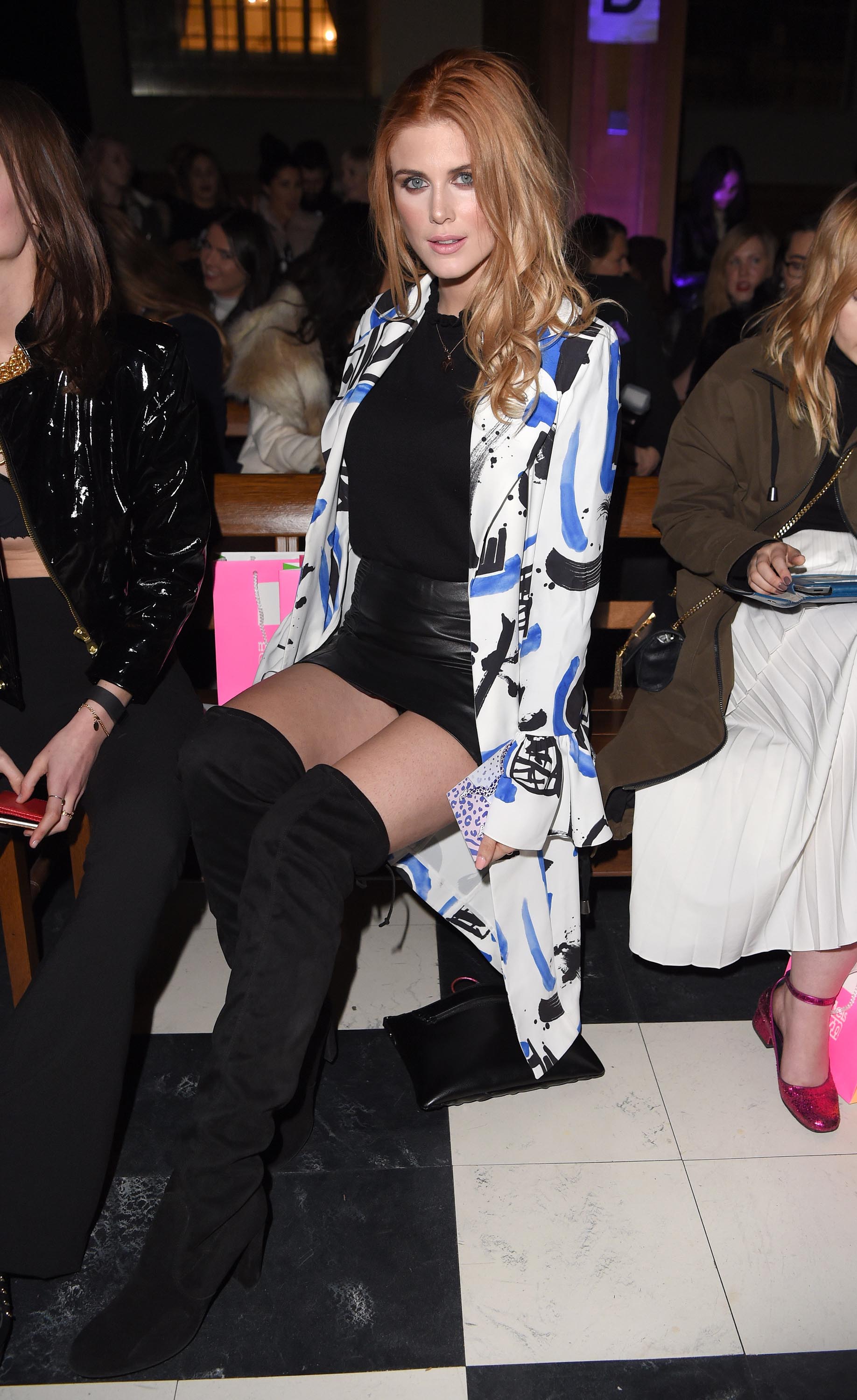 Ashley James attends London Fashion Week