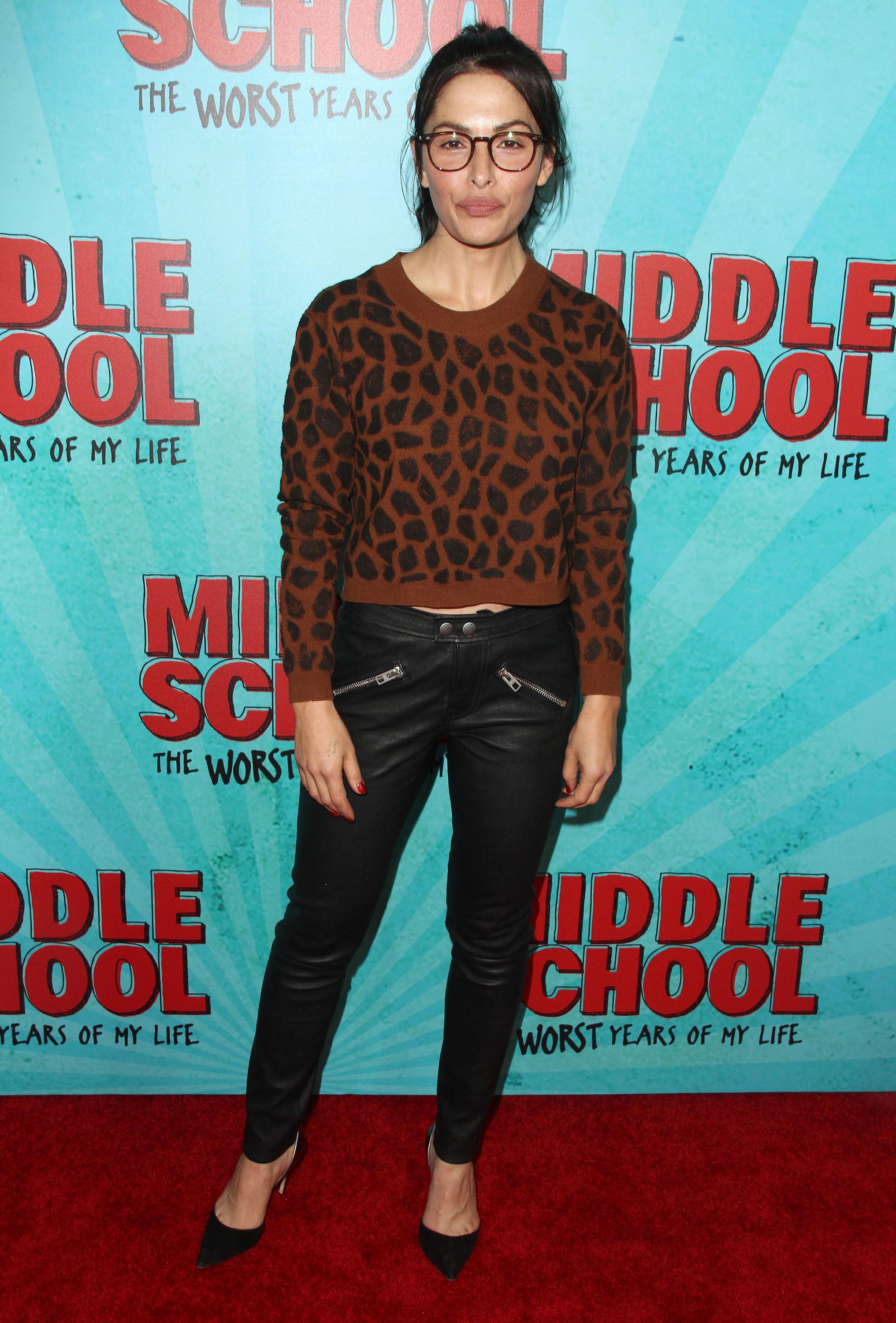 Sarah Shahi attends Middle School The Worst Years Of My Life Premiere