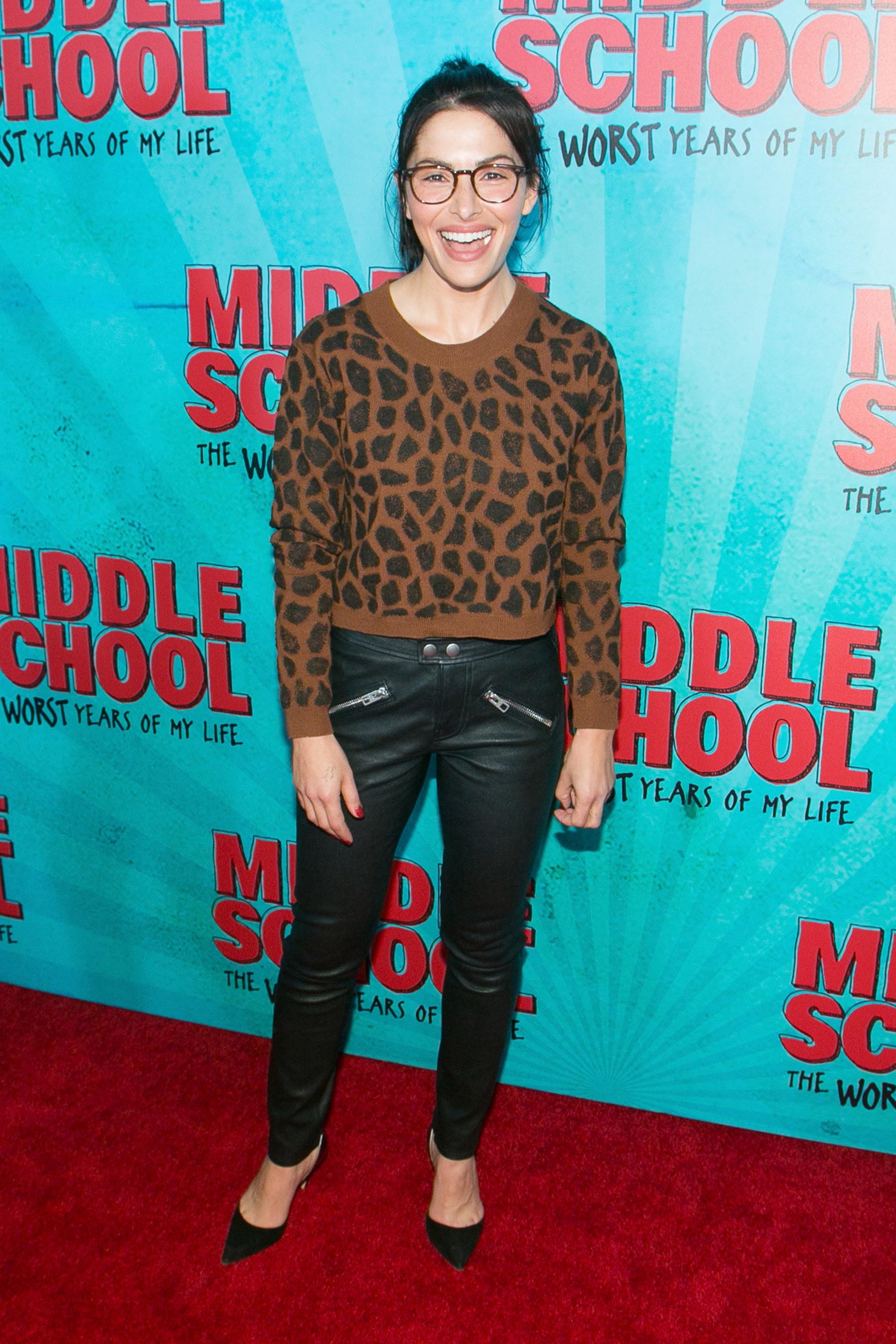 Sarah Shahi attends Middle School The Worst Years Of My Life Premiere
