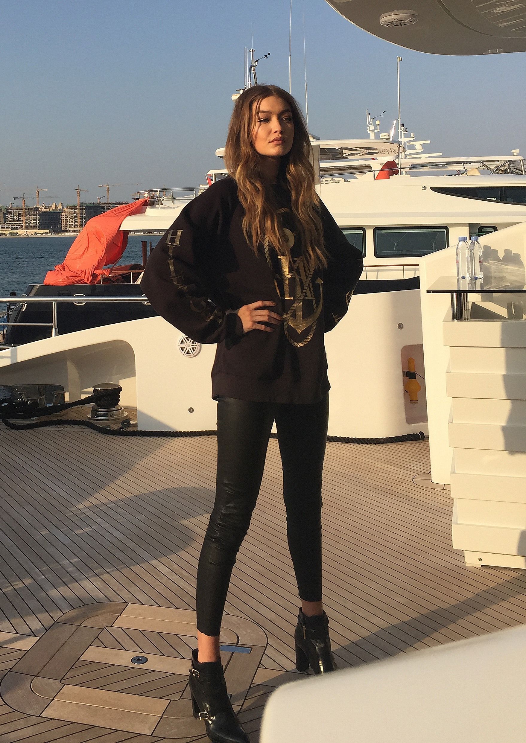 Gigi Hadid photoshoot for Tommy Hilfiger