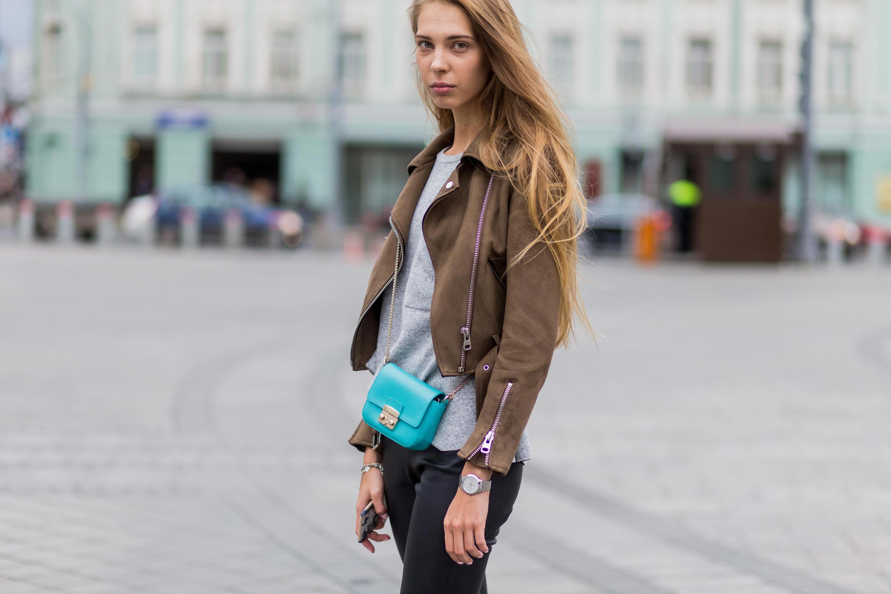 Kate Fedulova Street Style at Mercedes-Benz Fashion Week Russia