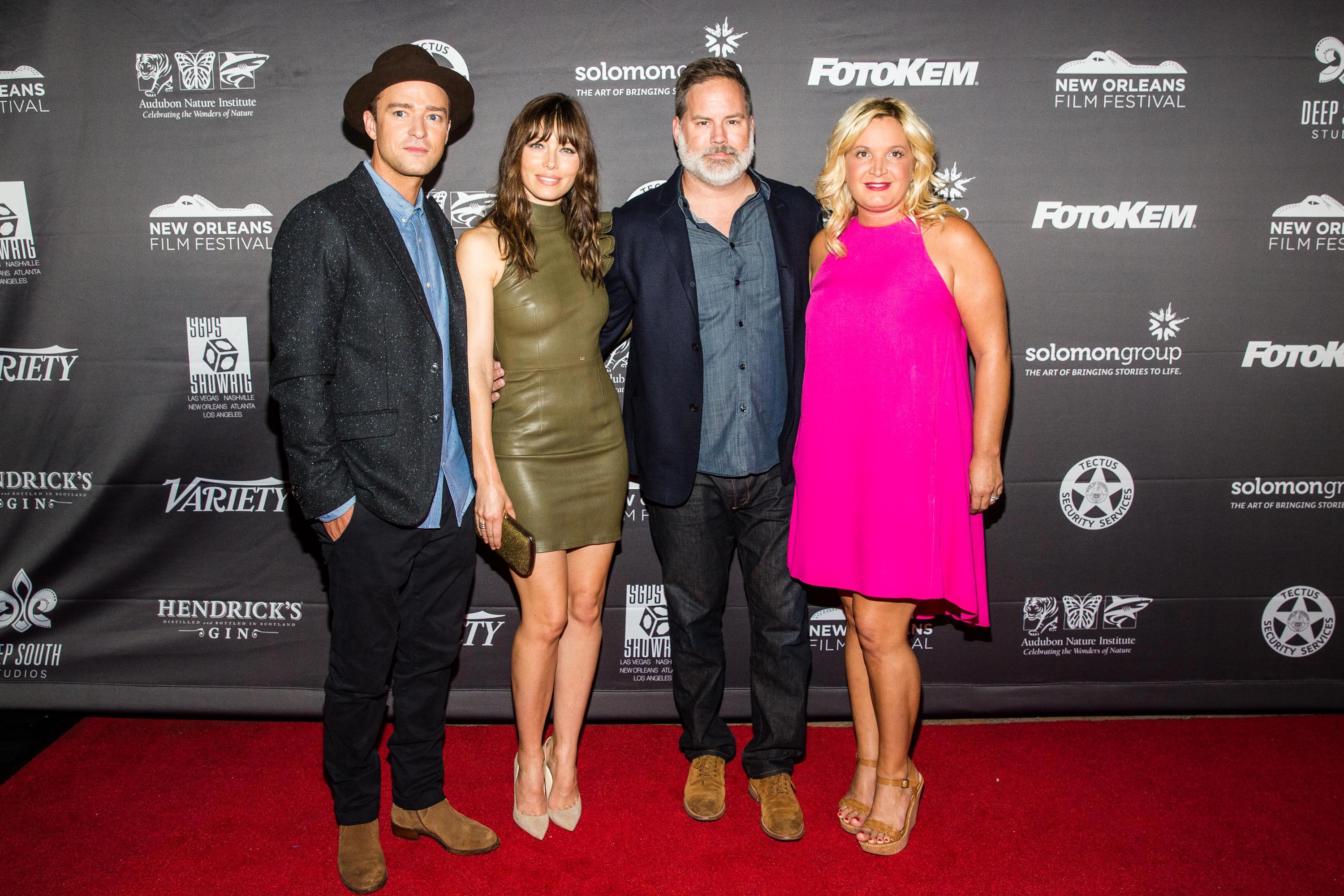 Jessica Biel attends the New Orleans Premiere of The Book of Love