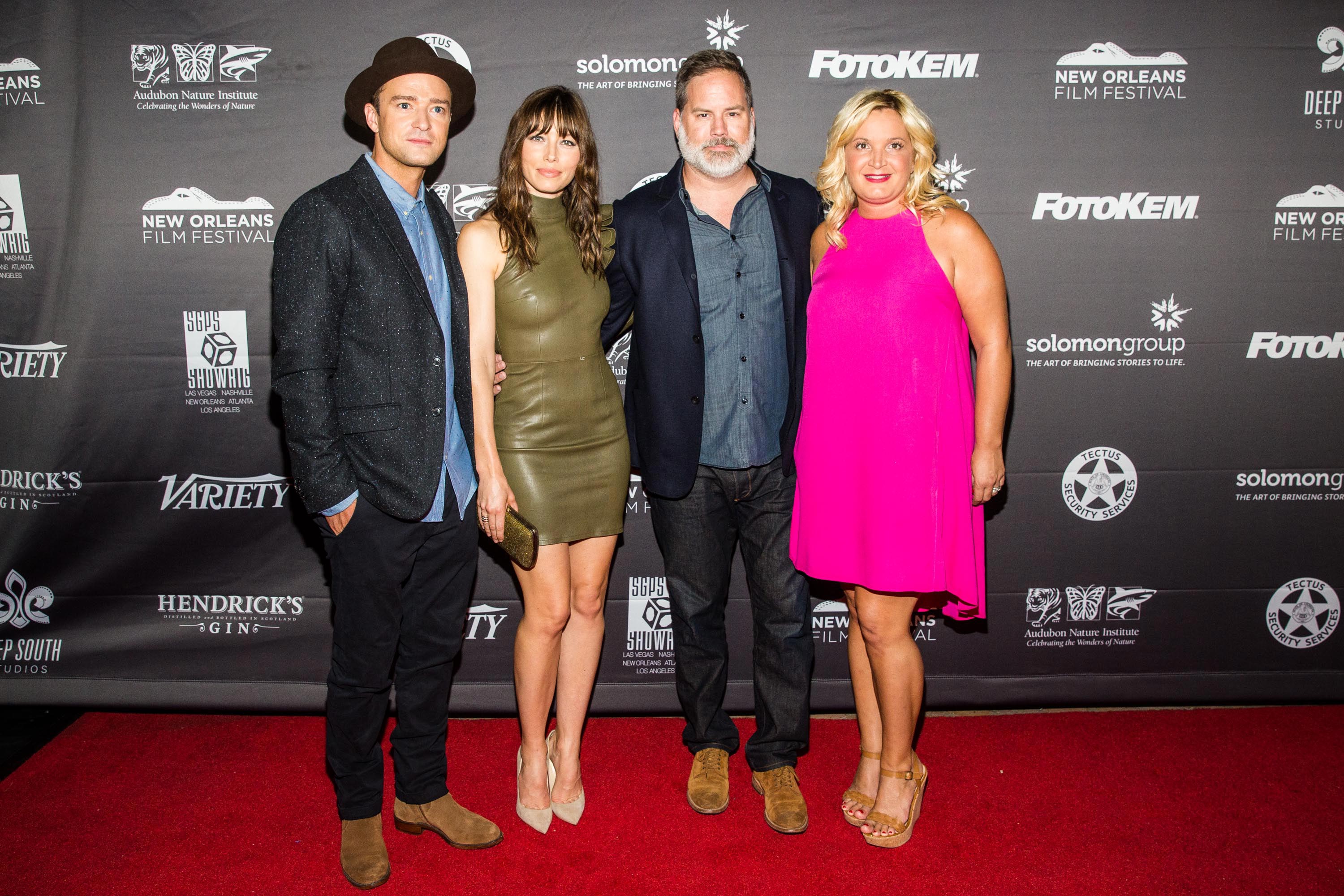 Jessica Biel attends the New Orleans Premiere of The Book of Love