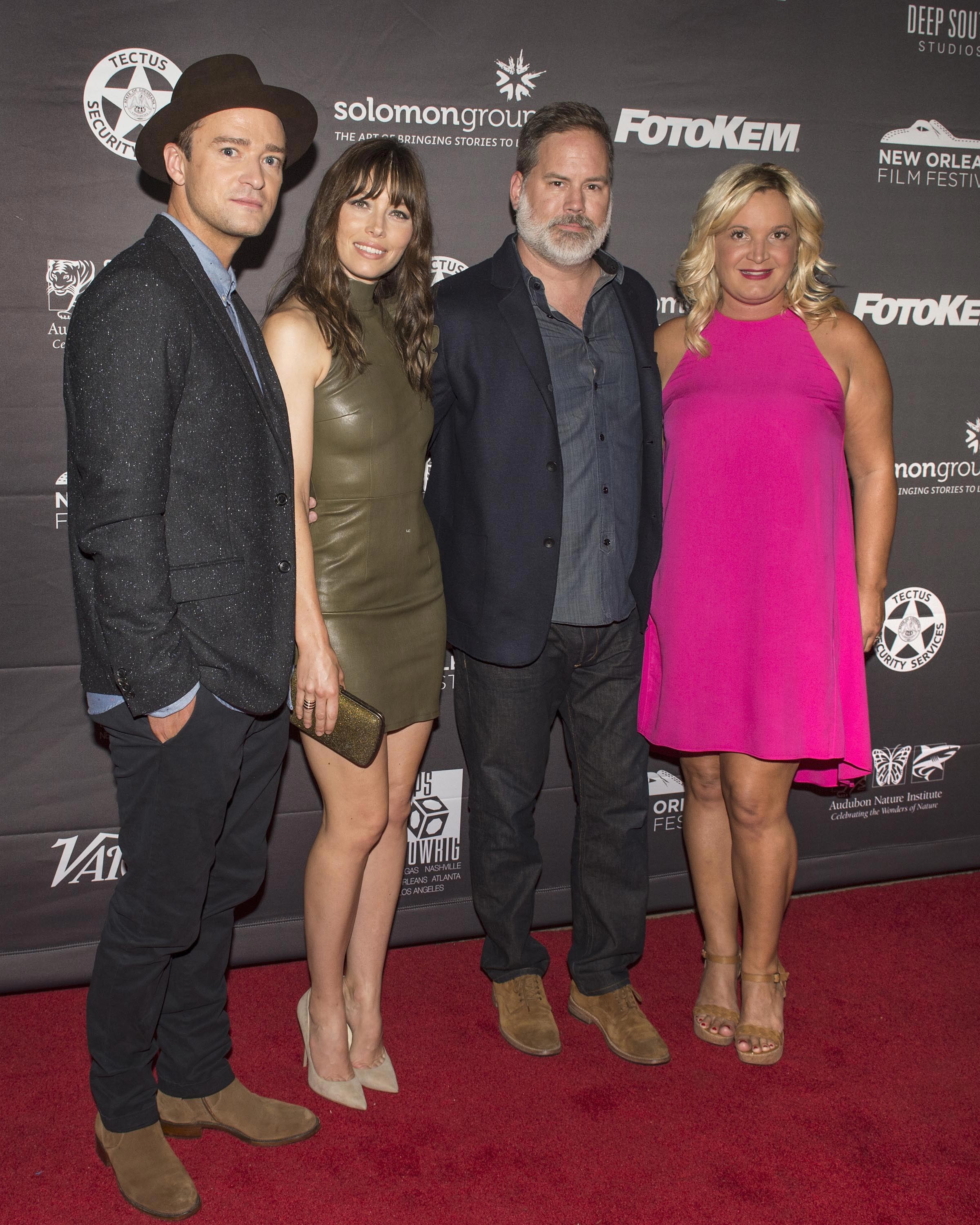 Jessica Biel attends the New Orleans Premiere of The Book of Love