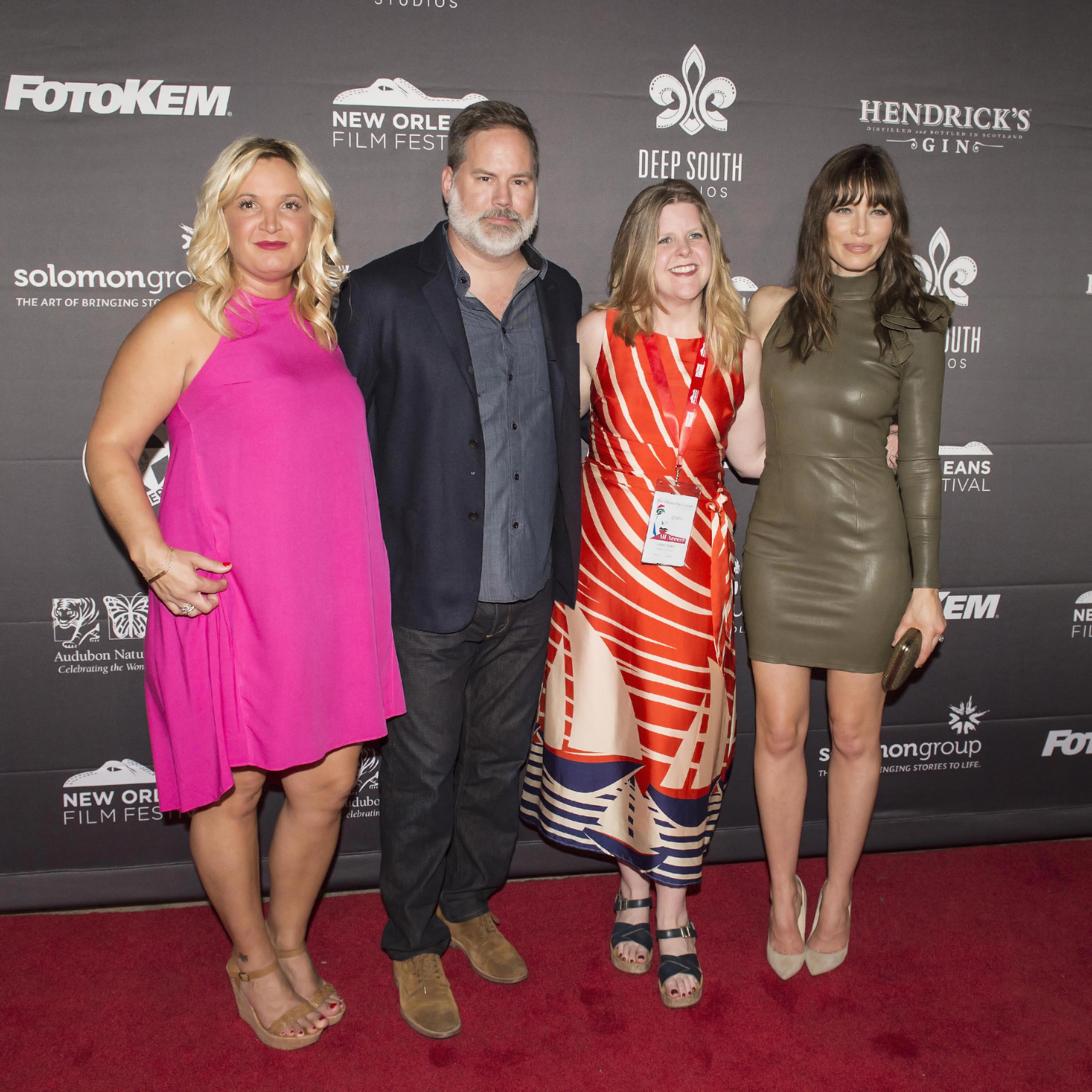 Jessica Biel attends the New Orleans Premiere of The Book of Love