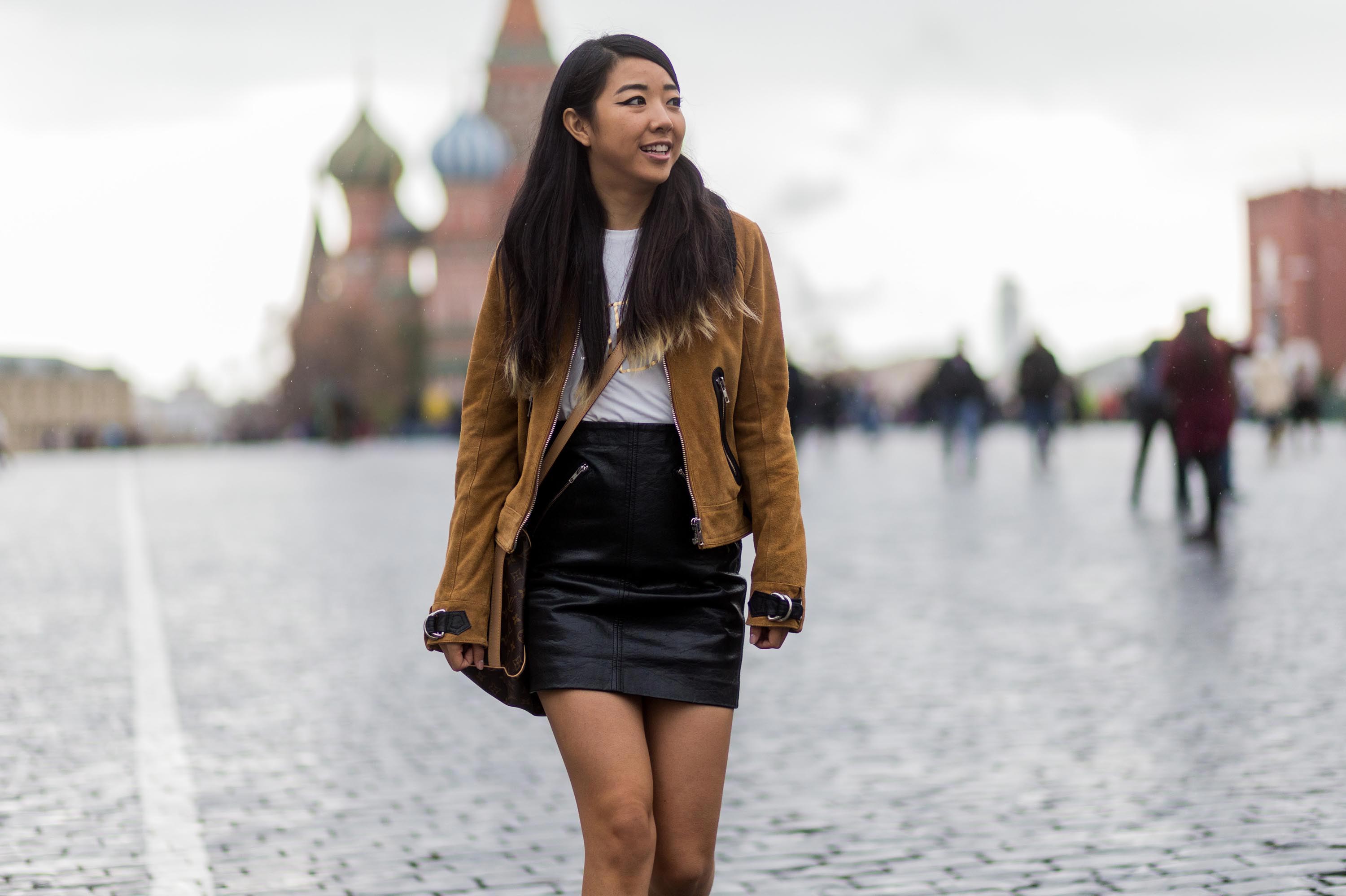 Yuwei Zhangzou Street Style Day 3 Mercedes-Benz Fashion Week Russia