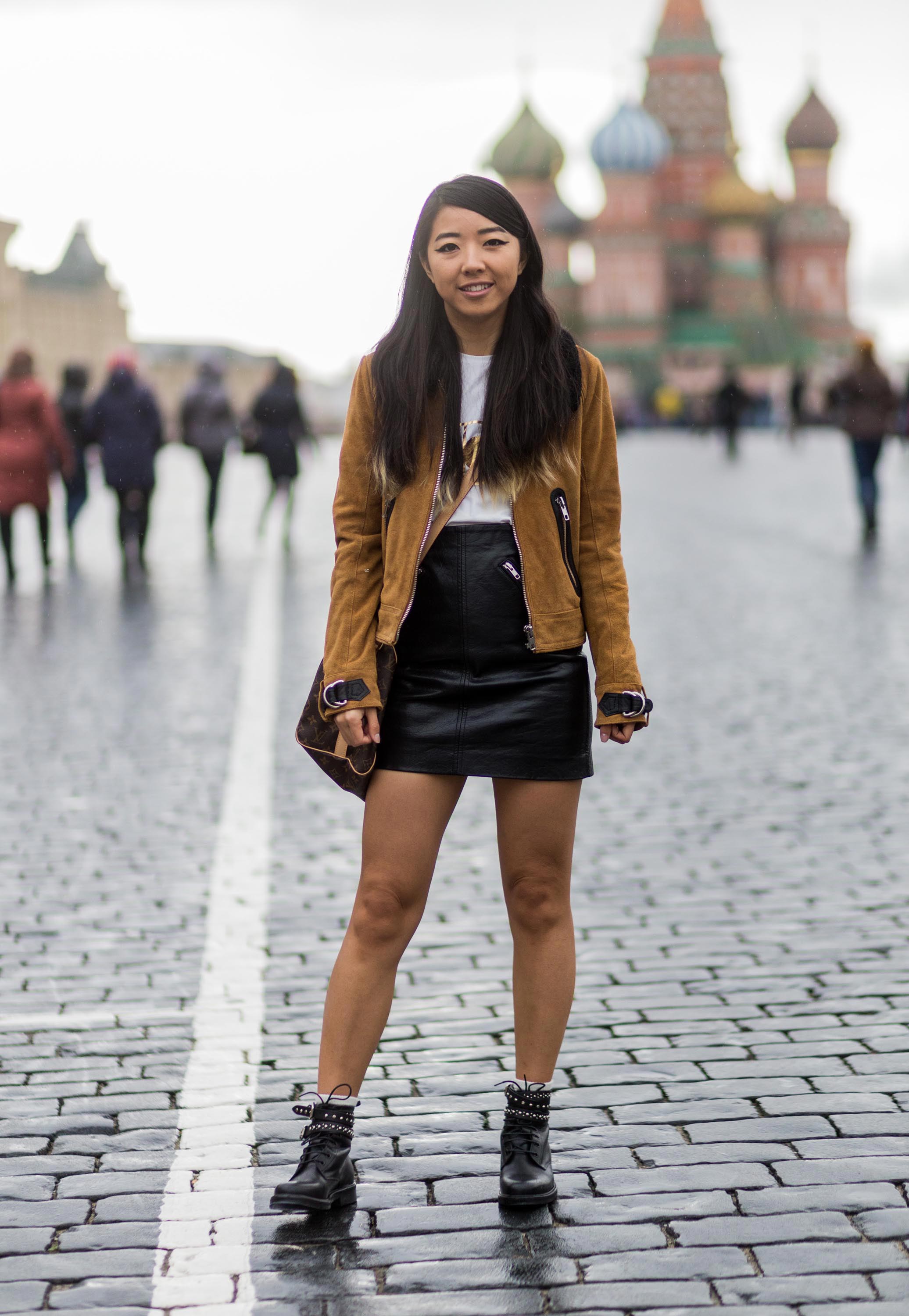 Yuwei Zhangzou Street Style Day 3 Mercedes-Benz Fashion Week Russia