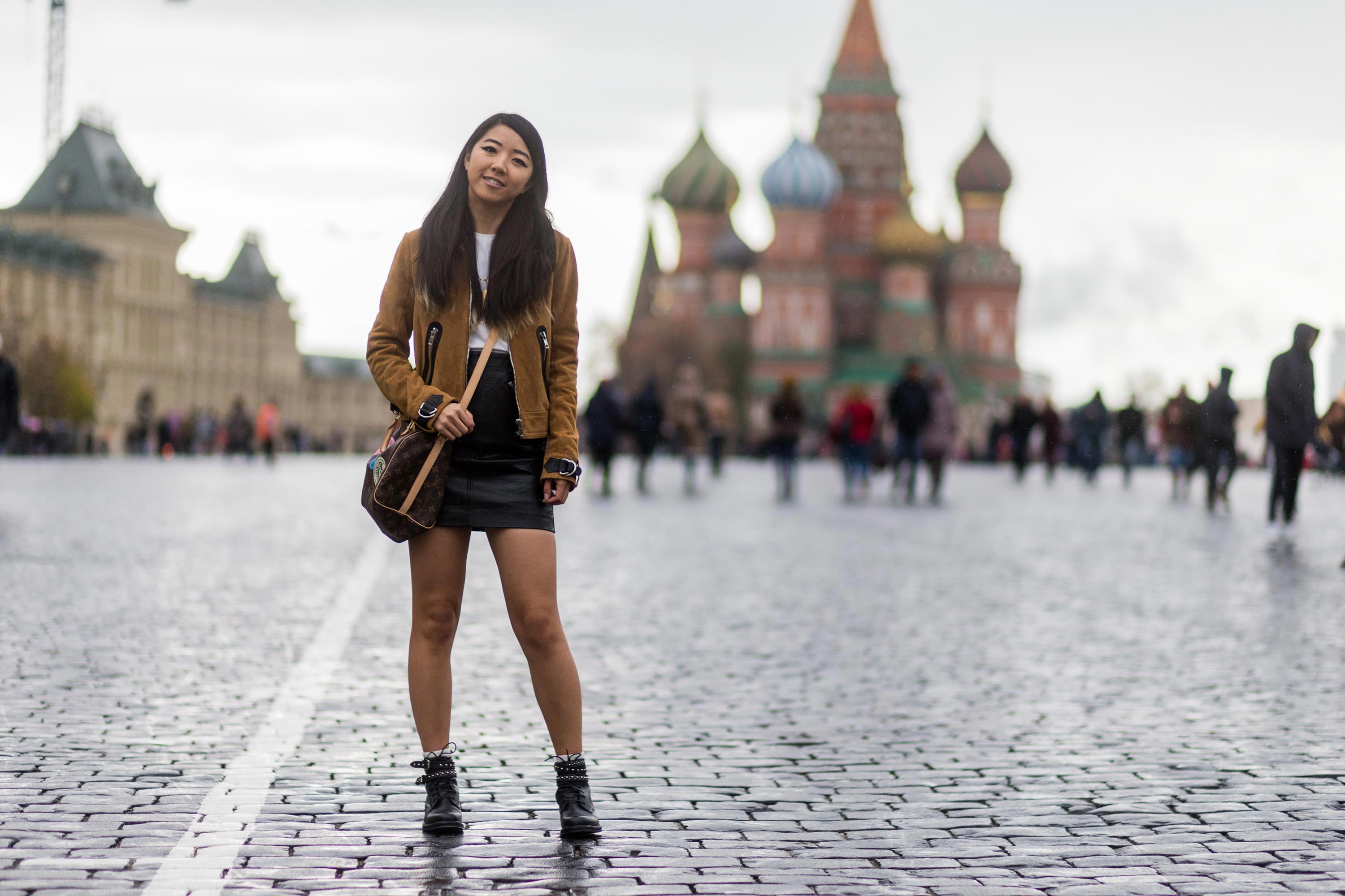 Yuwei Zhangzou Street Style Day 3 Mercedes-Benz Fashion Week Russia