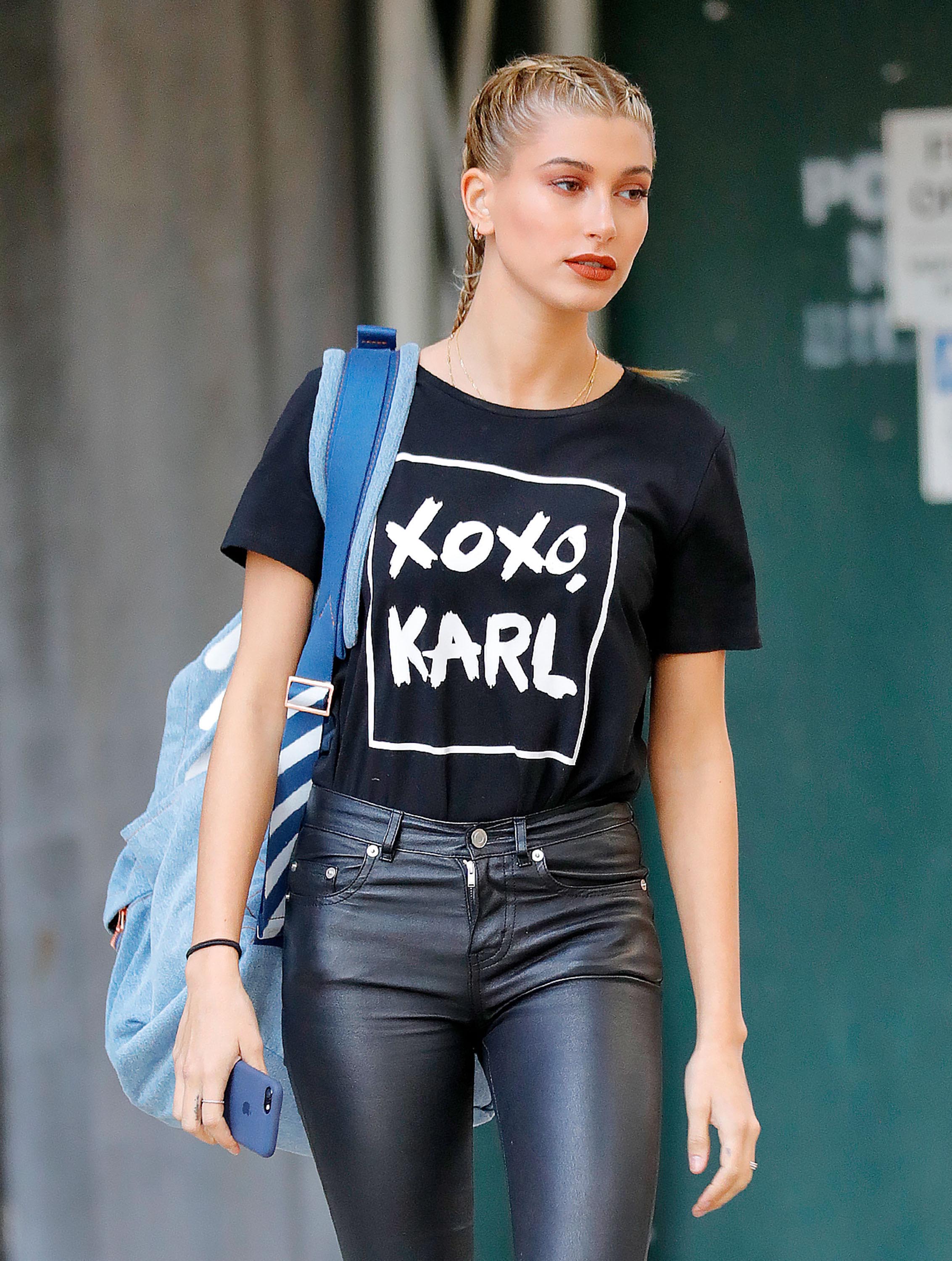 Hailey Baldwin seen out in New York City