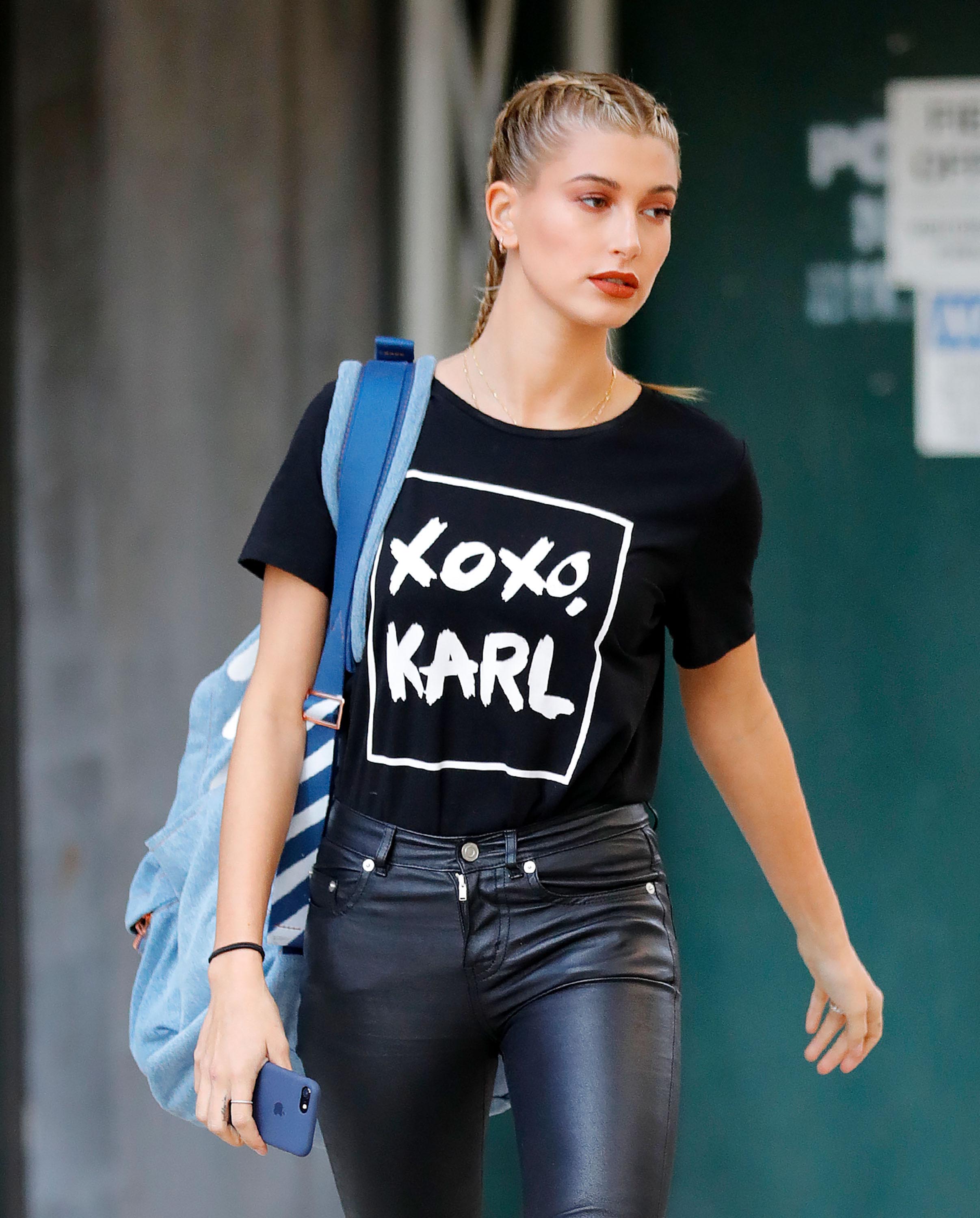 Hailey Baldwin seen out in New York City