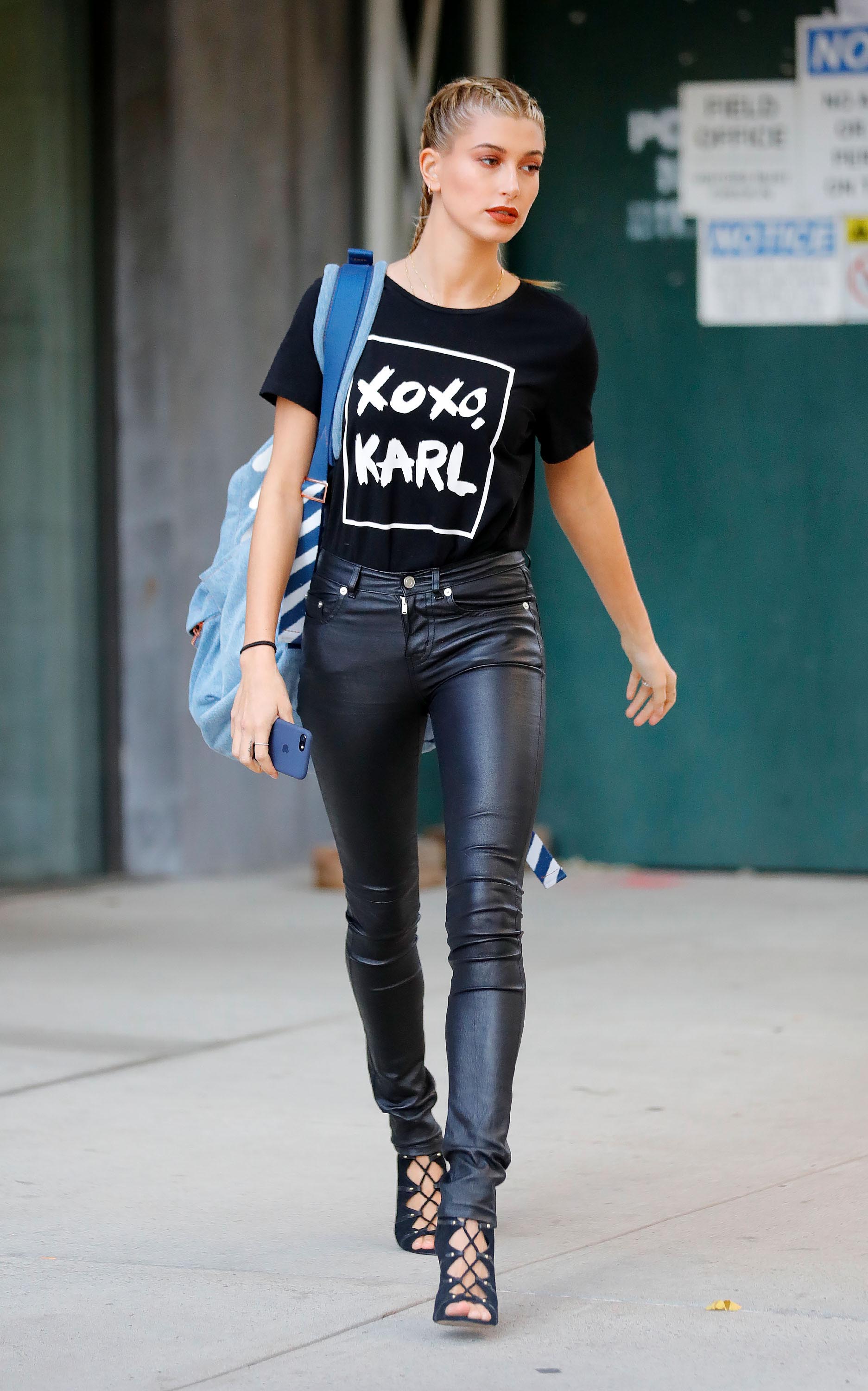 Hailey Baldwin seen out in New York City