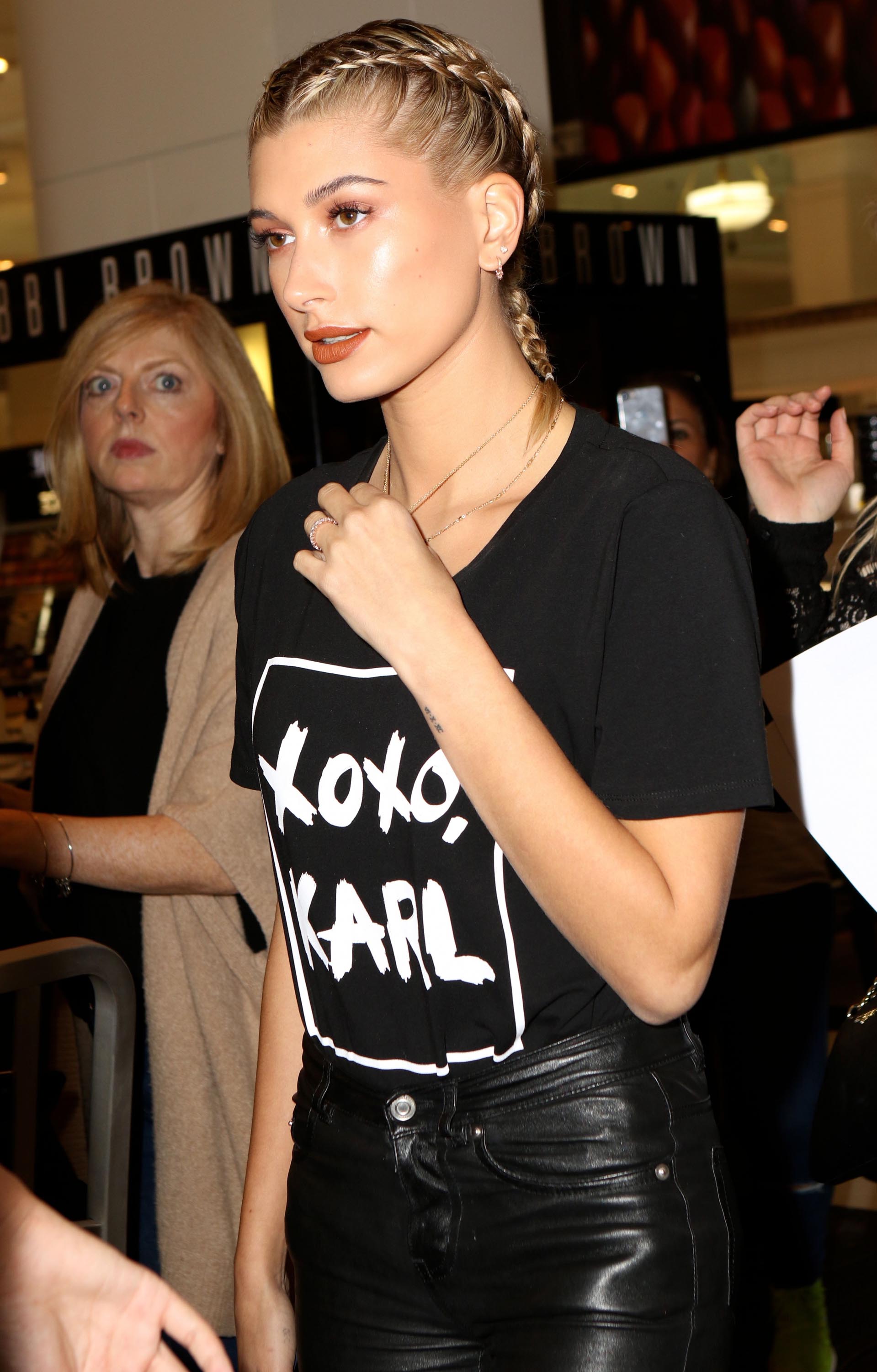 Hailey Baldwin attends Karl Lagerfeld Paris x ELLE Event