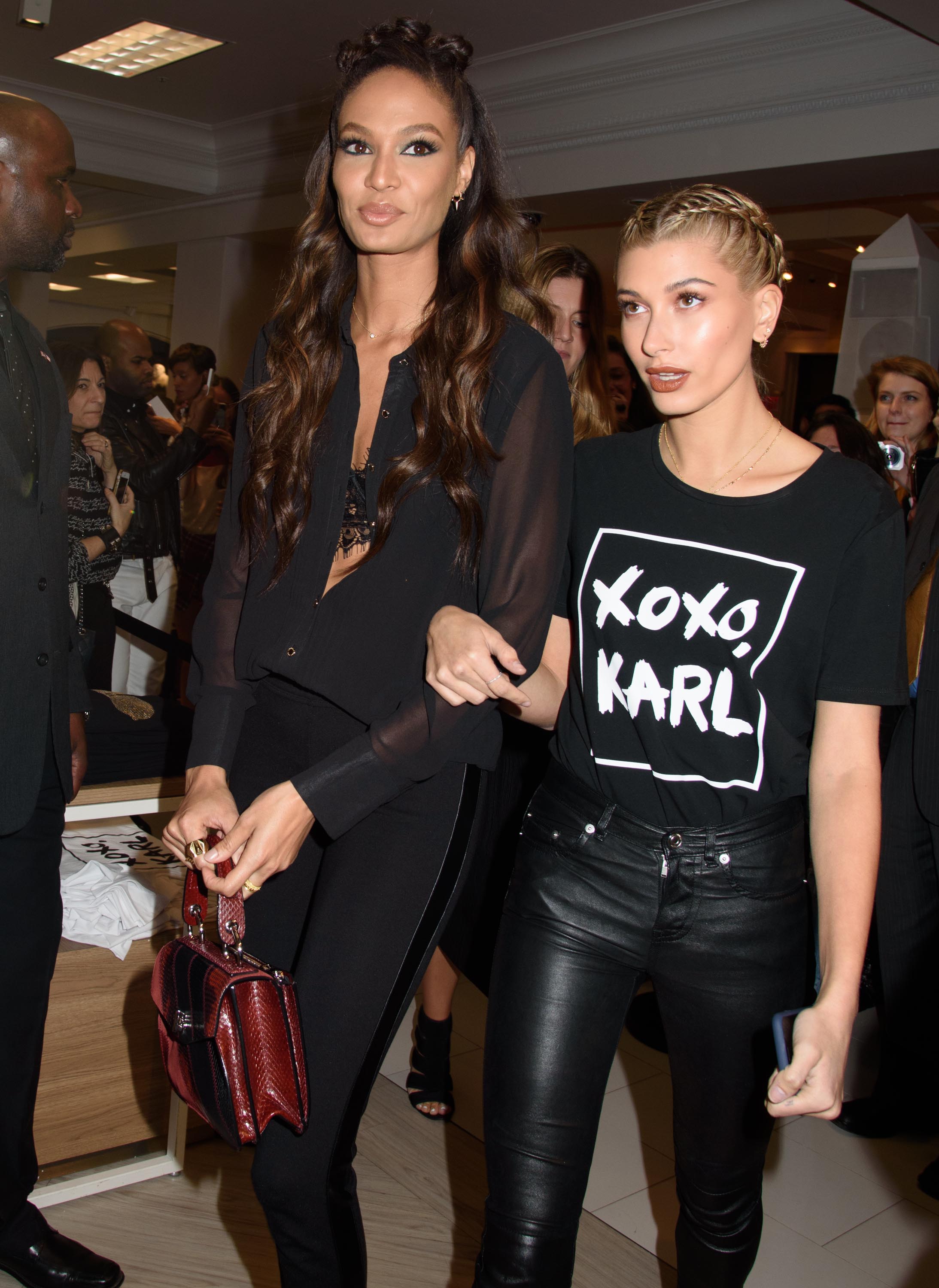 Hailey Baldwin attends Karl Lagerfeld Paris x ELLE Event