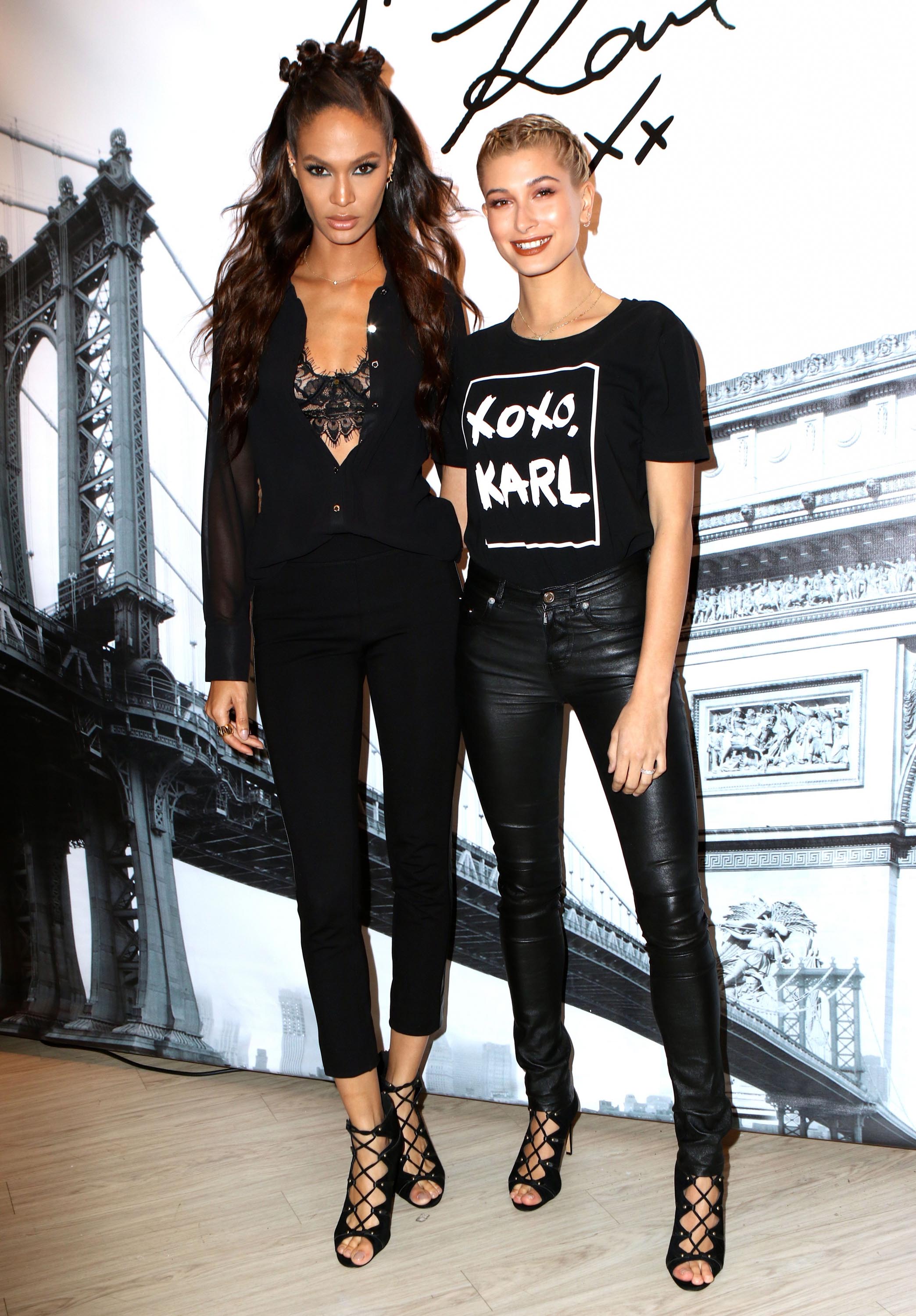 Hailey Baldwin attends Karl Lagerfeld Paris x ELLE Event