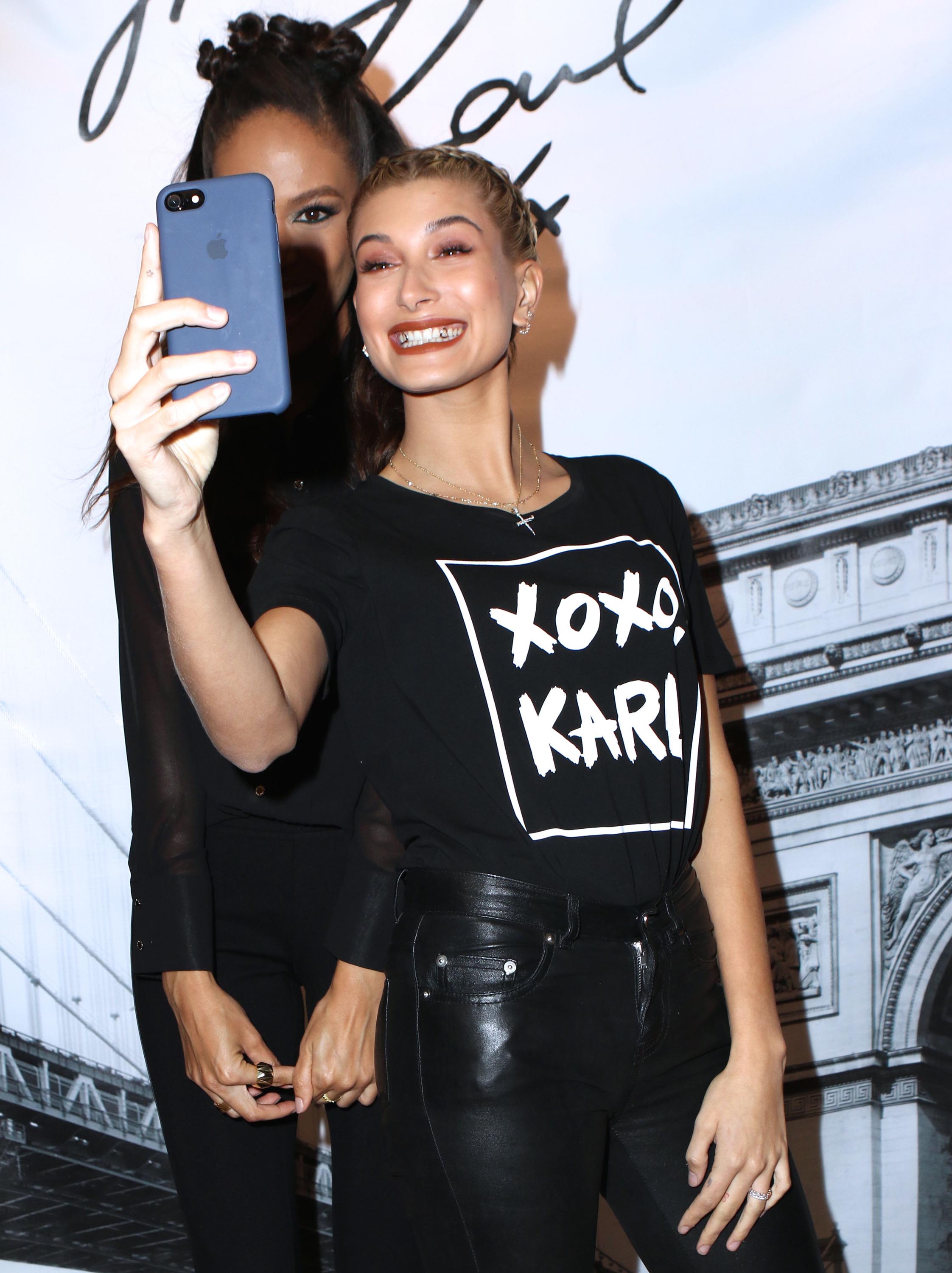 Hailey Baldwin attends Karl Lagerfeld Paris x ELLE Event