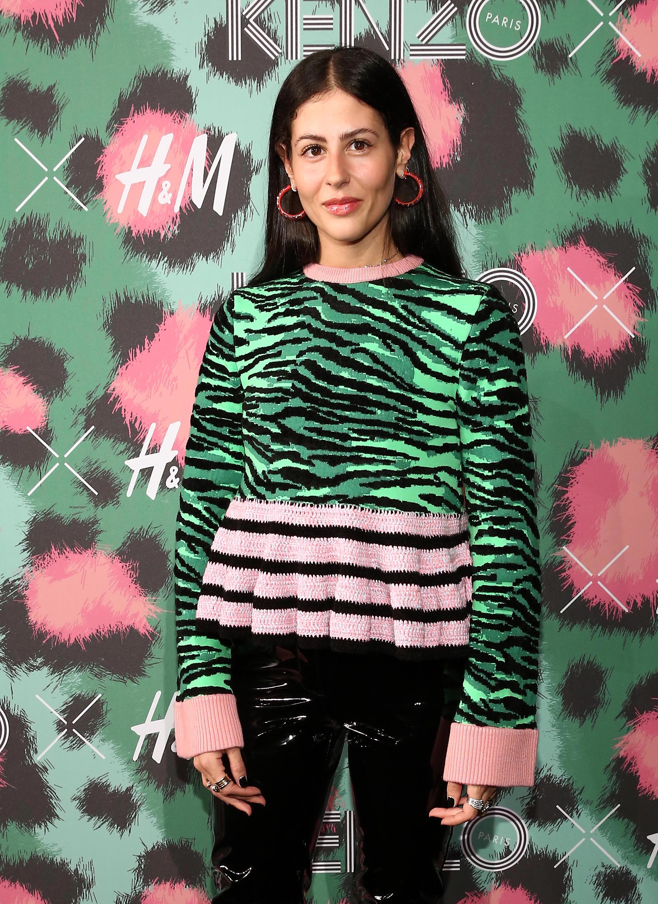 Gilda Ambrosio is seen outside the Kenzo x H&M fashion show