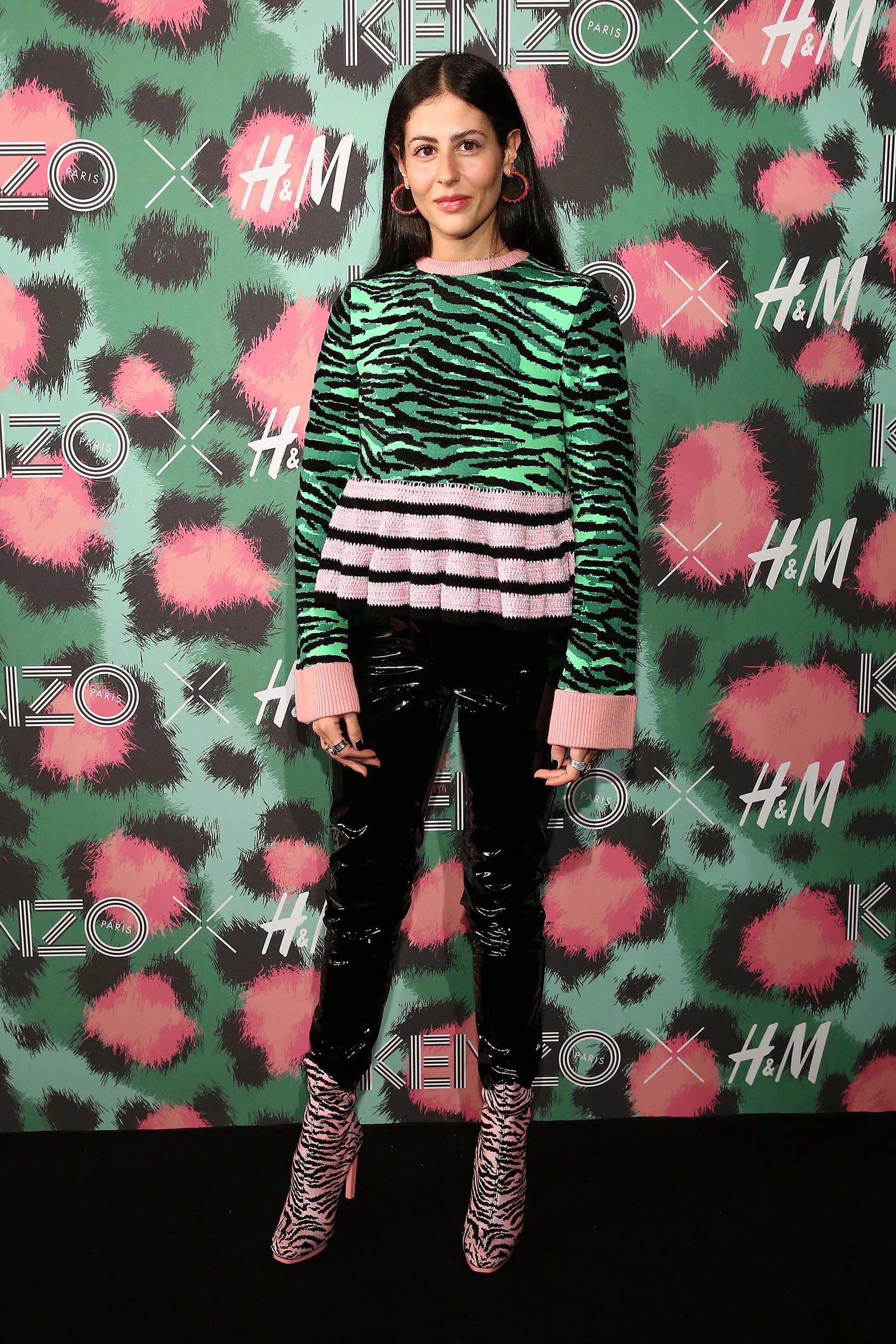 Gilda Ambrosio is seen outside the Kenzo x H&M fashion show