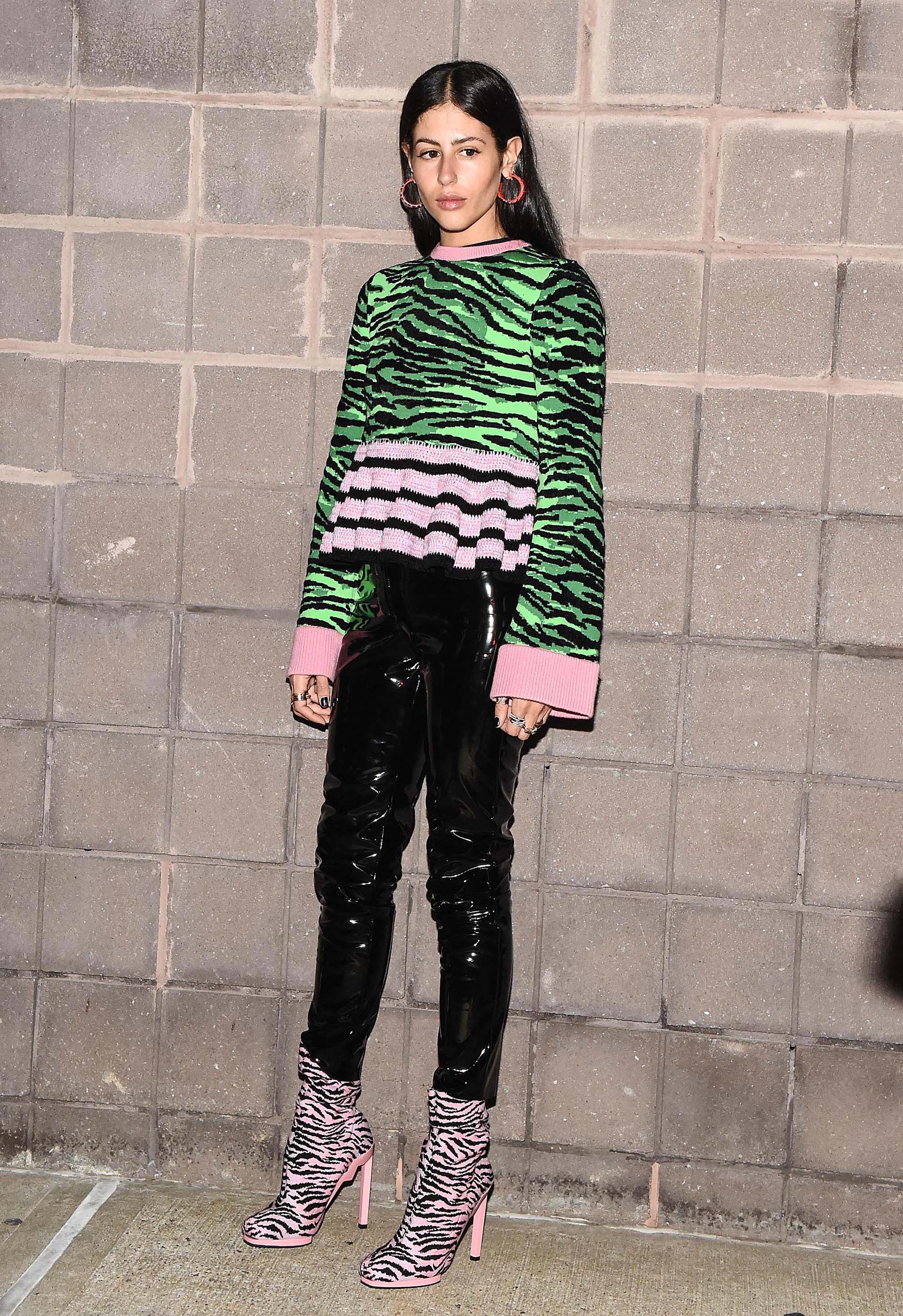 Gilda Ambrosio is seen outside the Kenzo x H&M fashion show