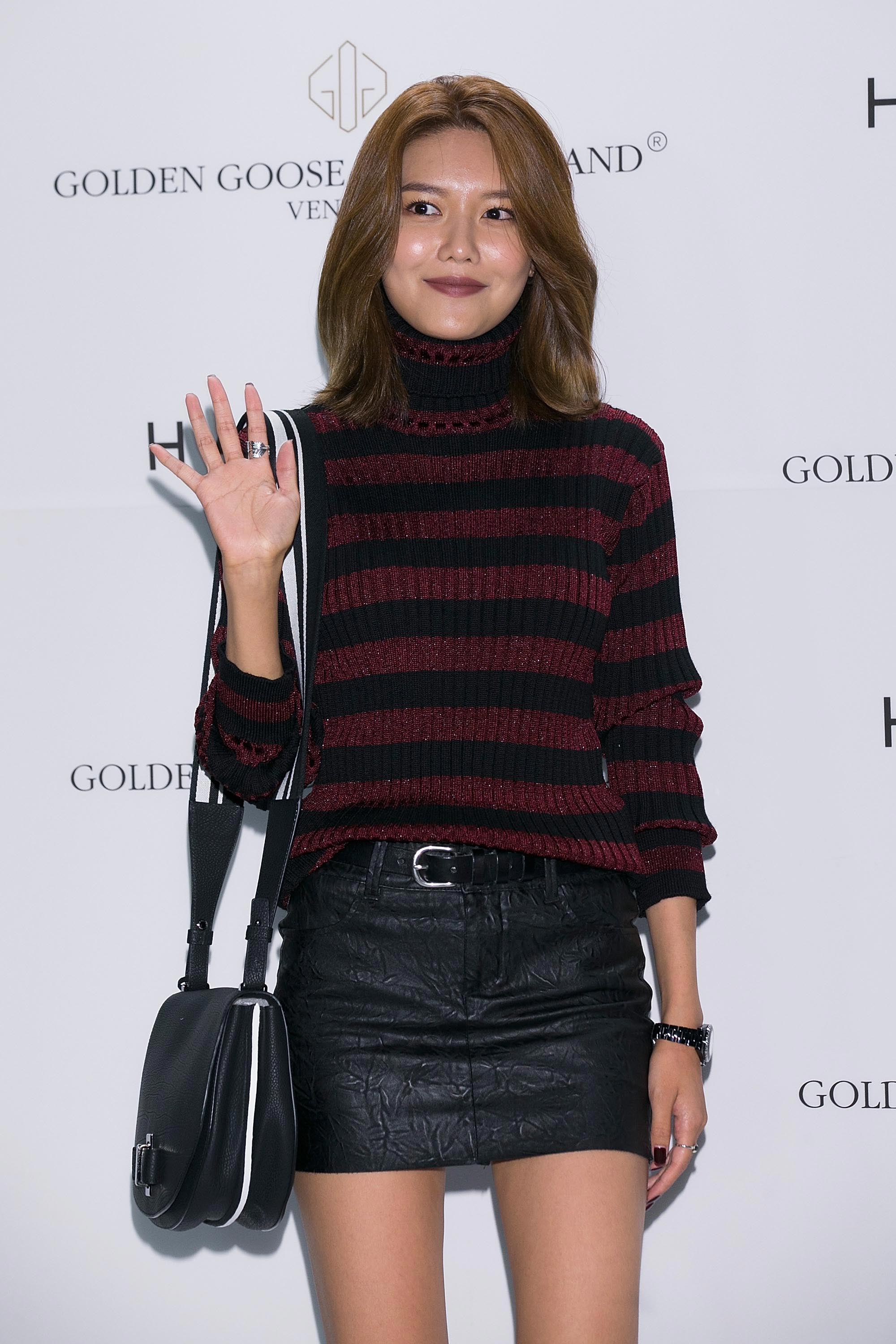 Sooyoung attends the photocall for Golden Goose Deluxe Brand