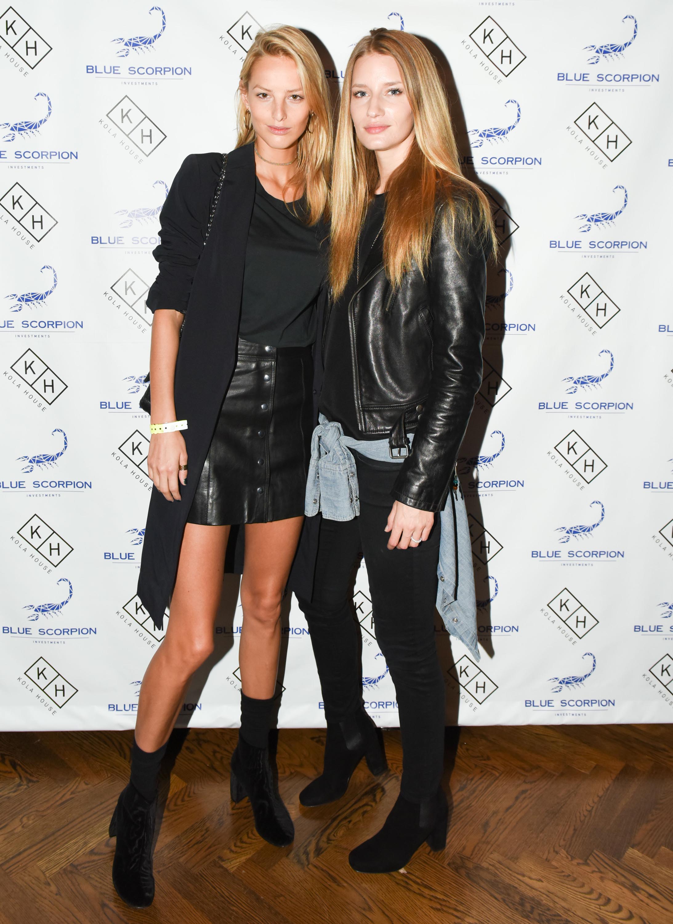 Linda Vojtova & Michaela Kocianova at Blue Scorpion Investments First Year Anniversary Party