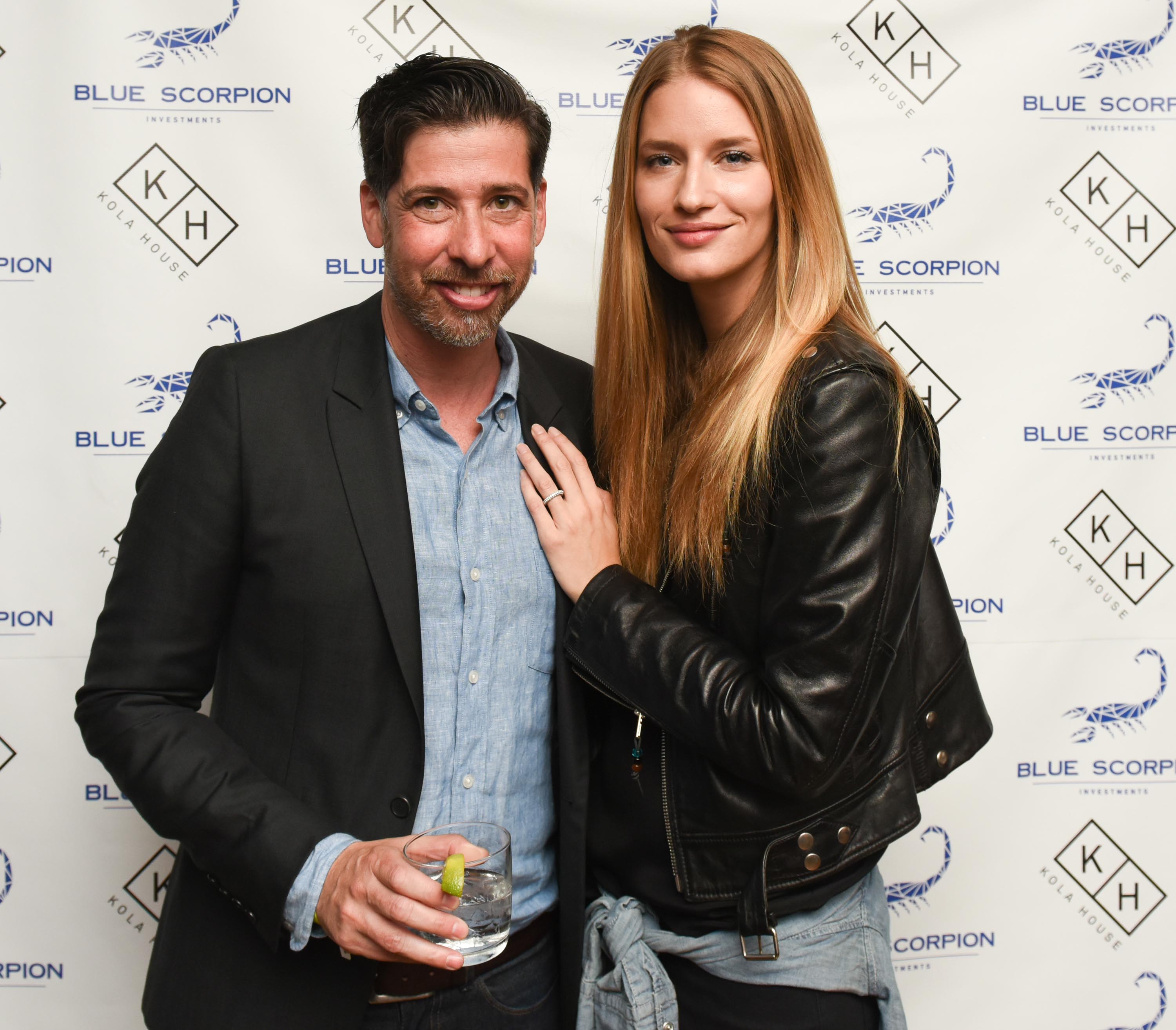 Linda Vojtova & Michaela Kocianova at Blue Scorpion Investments First Year Anniversary Party