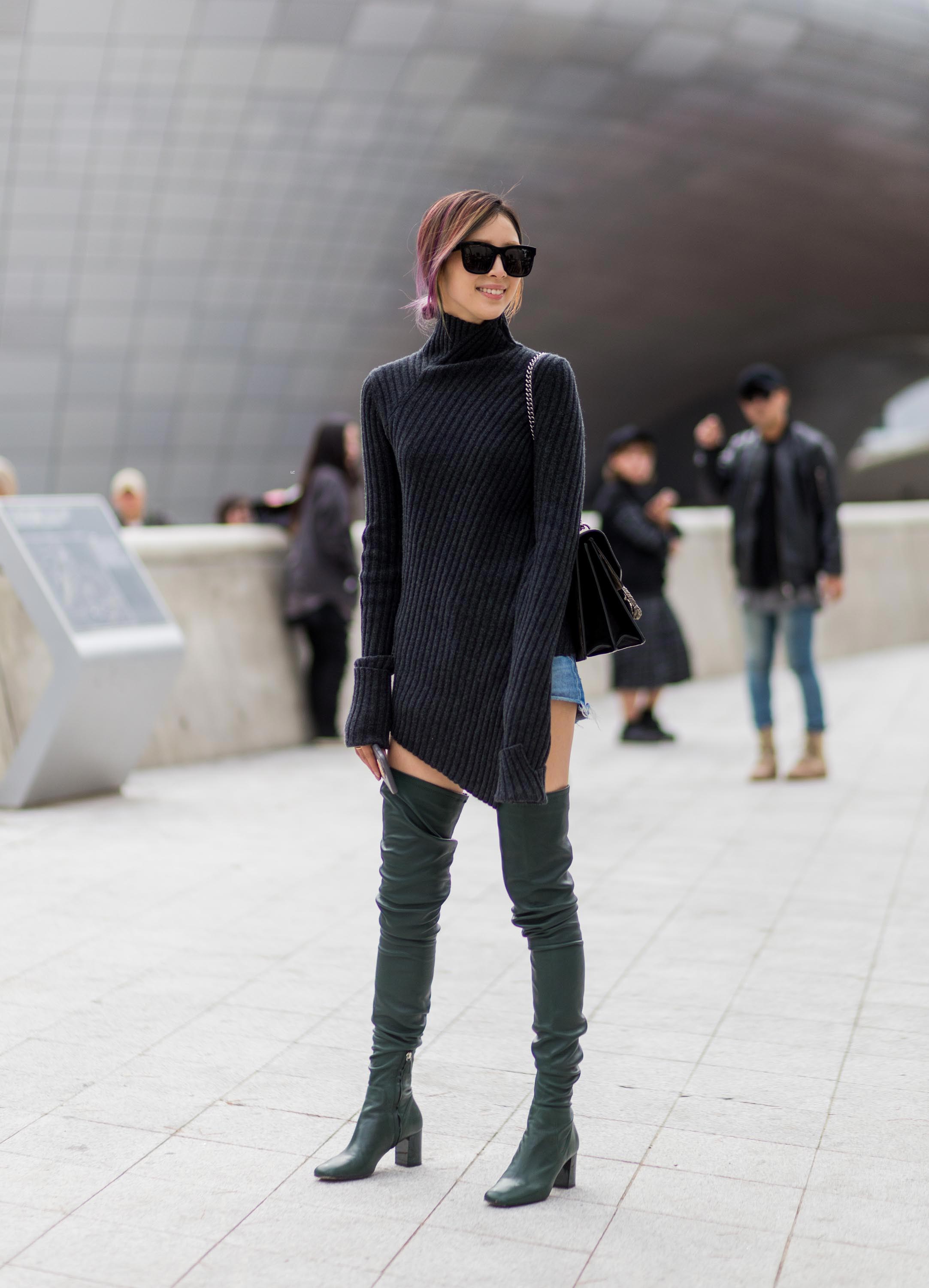 Irene Kim street style at day 5 of HERA Seoul Fashion Week