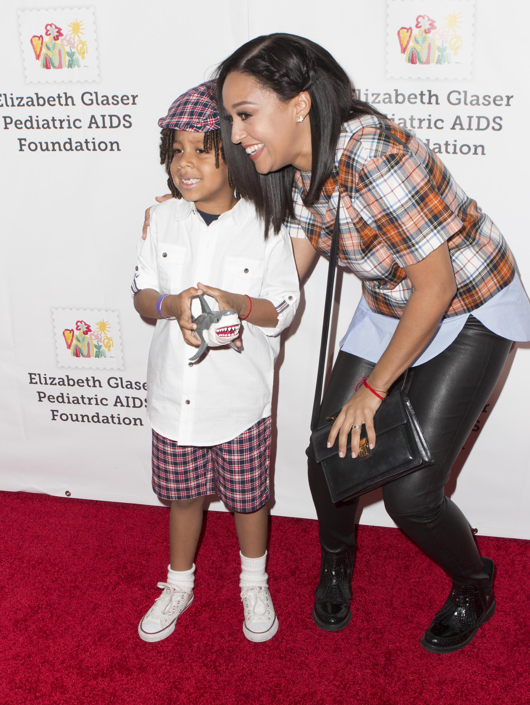 Tia Mowry attends the Elizabeth Glaser Pediatric AIDS Foundation