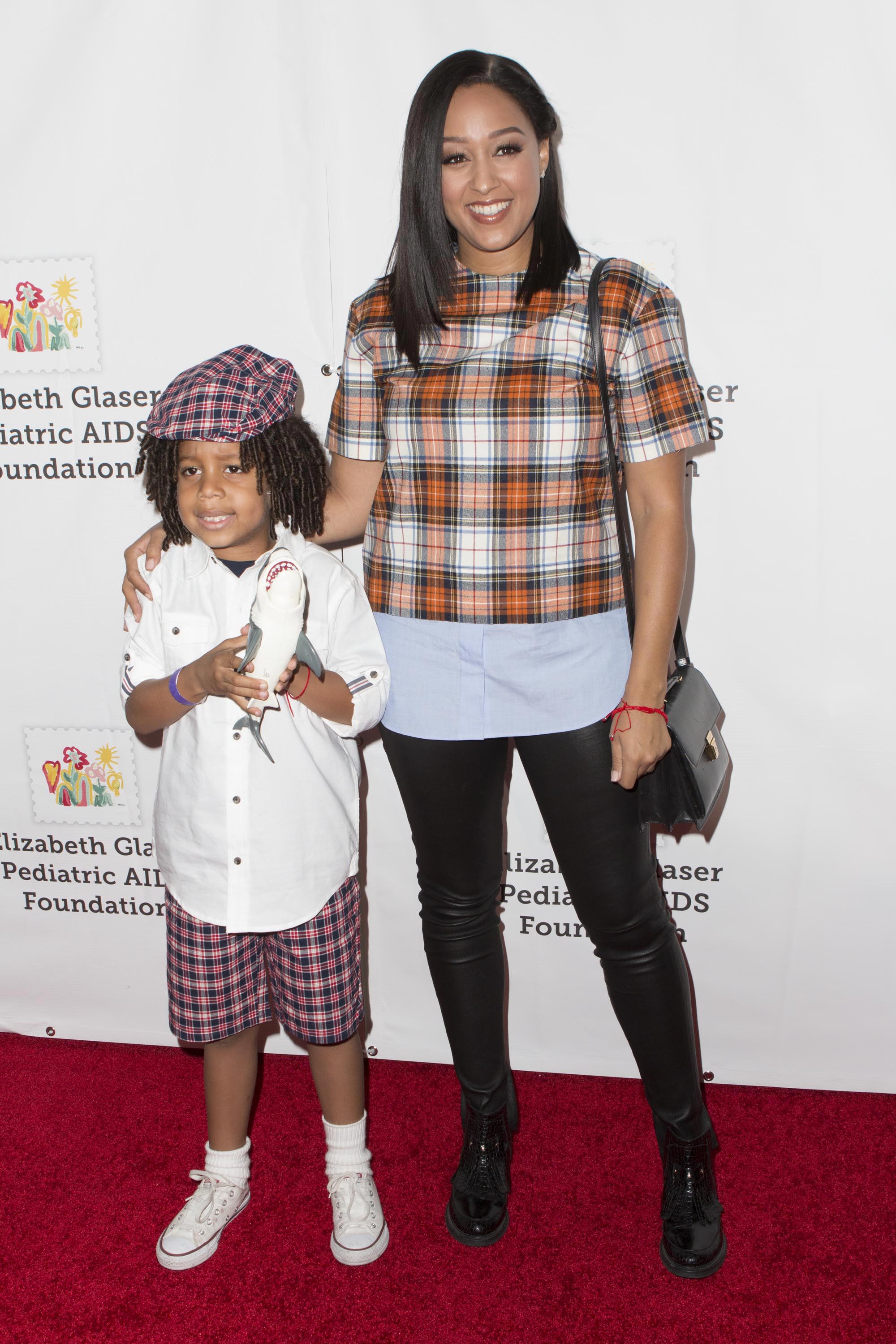 Tia Mowry attends the Elizabeth Glaser Pediatric AIDS Foundation