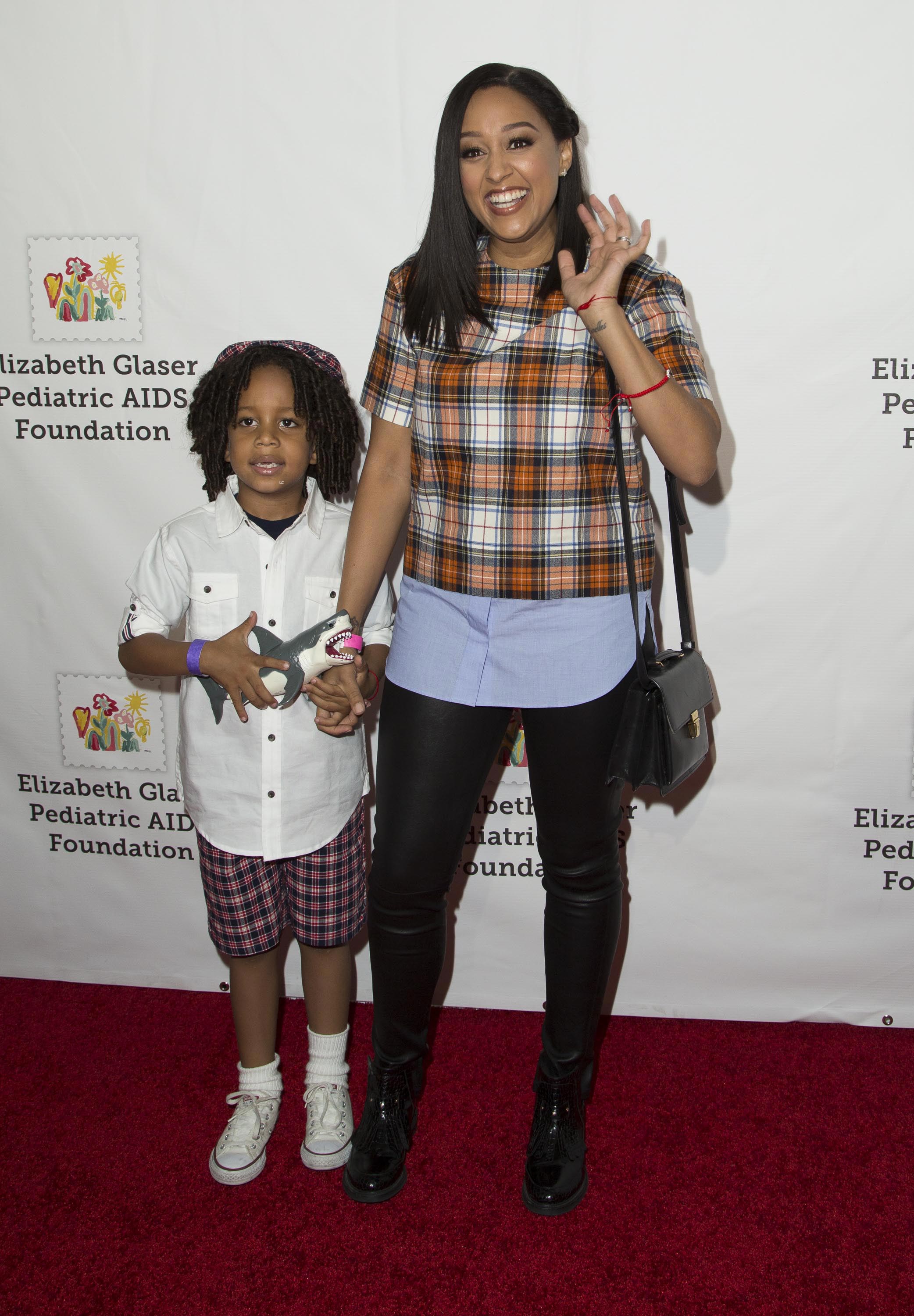 Tia Mowry attends the Elizabeth Glaser Pediatric AIDS Foundation