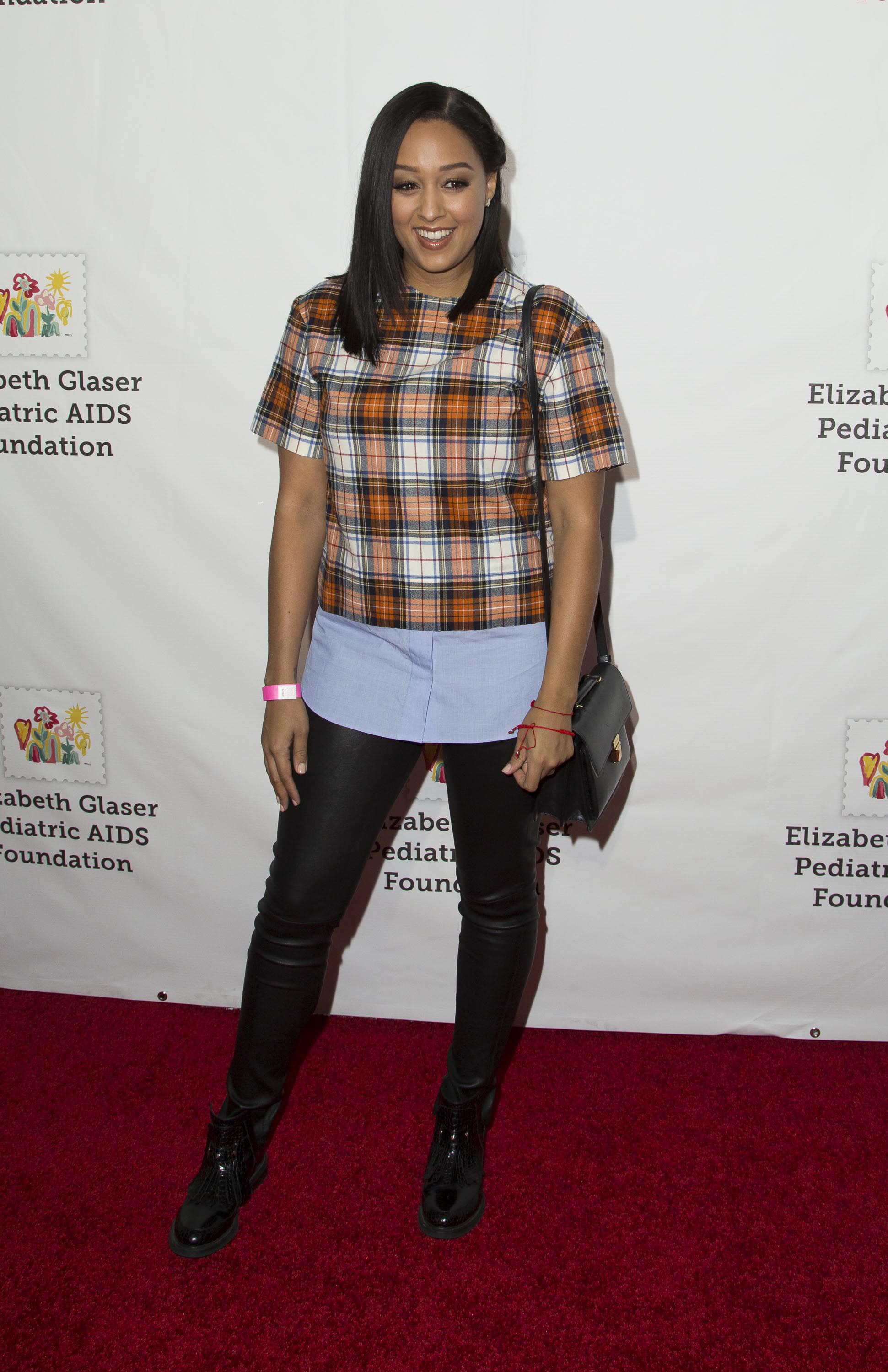 Tia Mowry attends the Elizabeth Glaser Pediatric AIDS Foundation