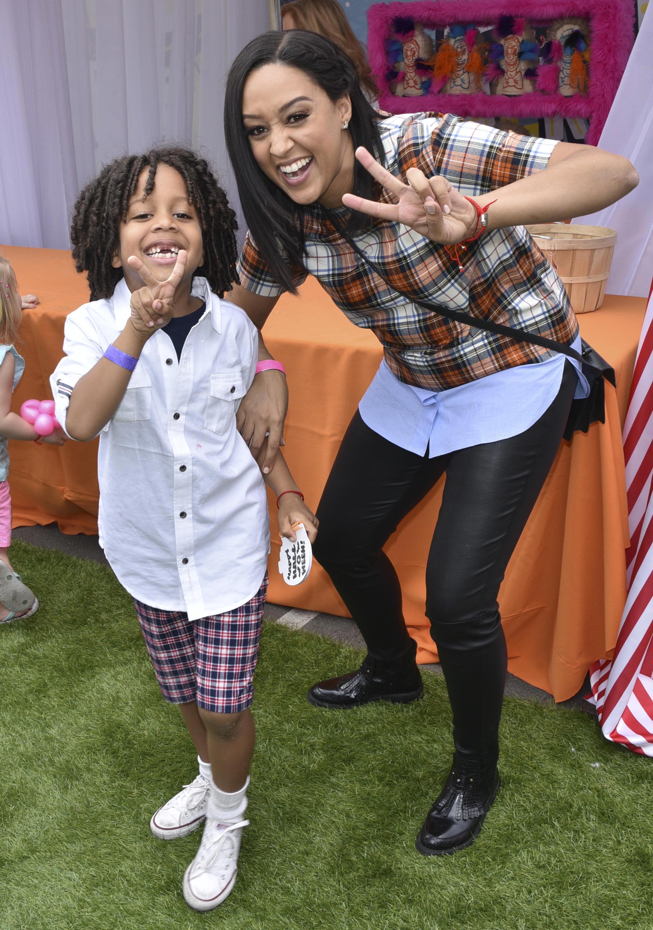 Tia Mowry attends the Elizabeth Glaser Pediatric AIDS Foundation