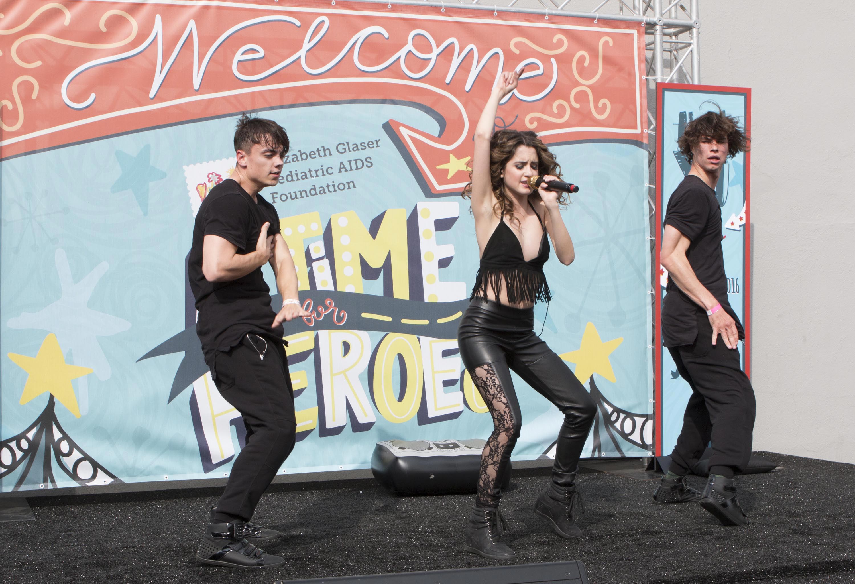 Laura Marano performs at Elizabeth Glaser Pediatric Aids Foundation A Time For Heroes festival