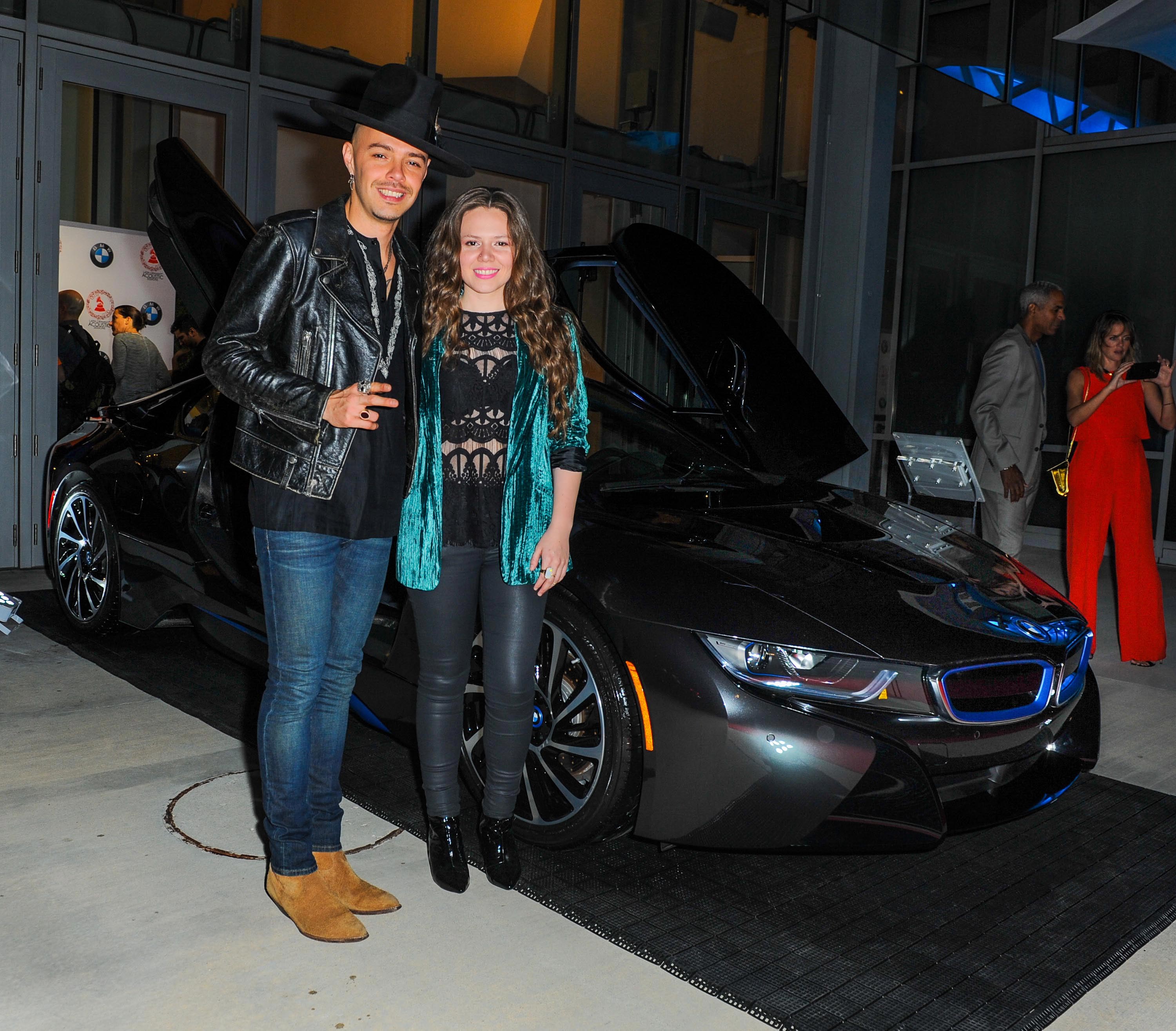 Joy Uecke arrives at Latin GRAMMY Acoustic Sessions