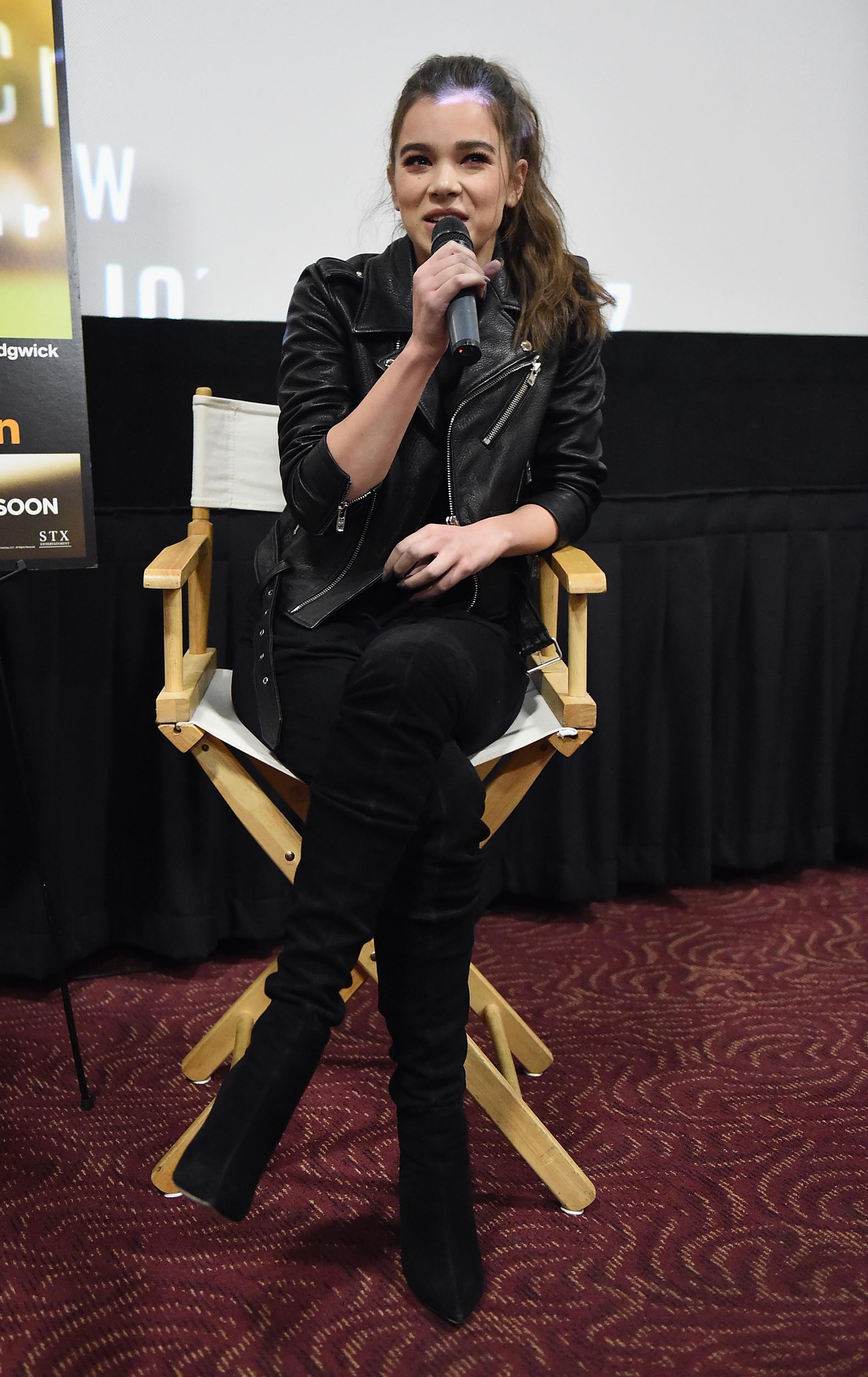 Hailee Steinfeld attends The Edge of Seventeen screening