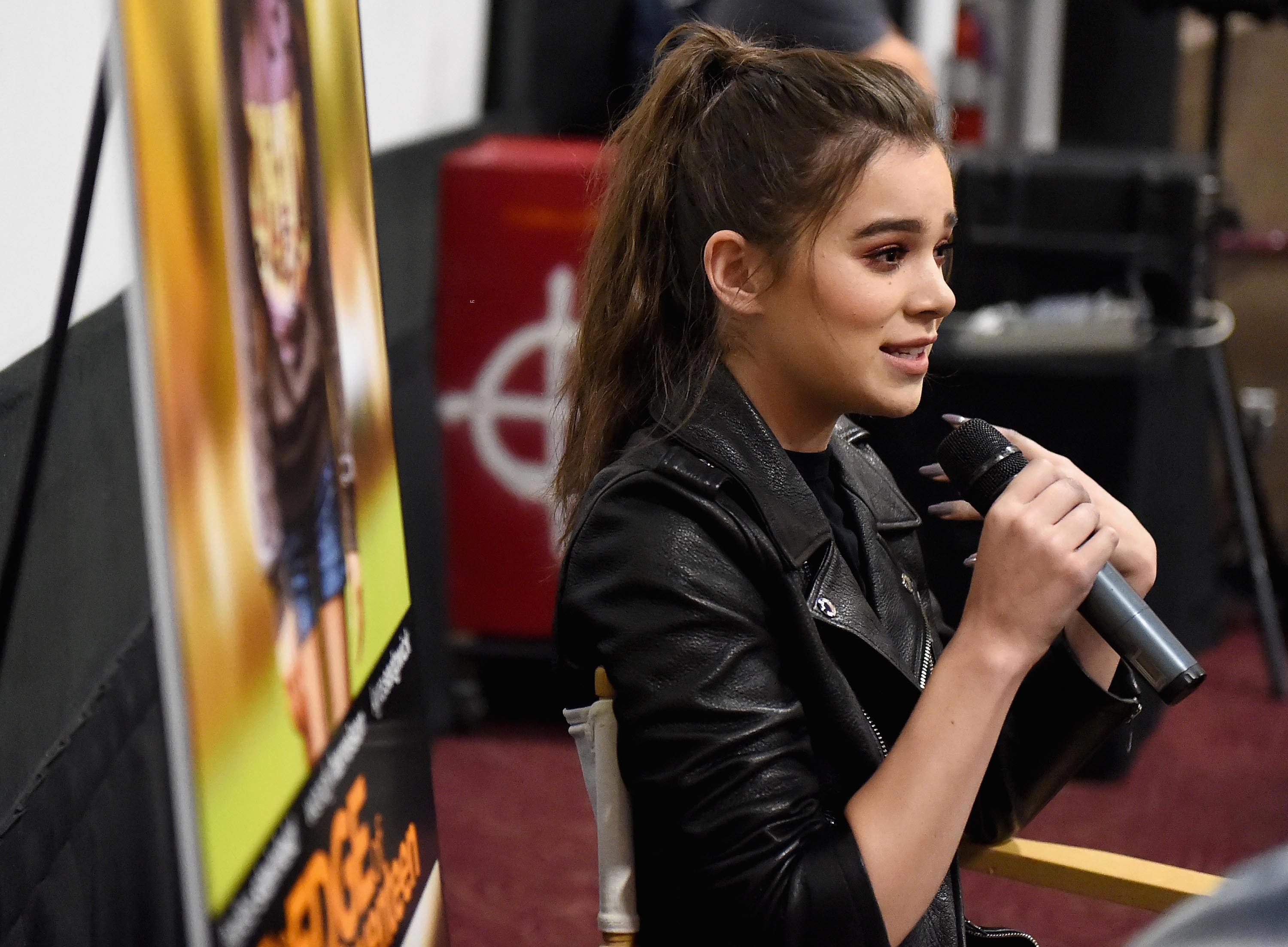 Hailee Steinfeld attends The Edge of Seventeen screening