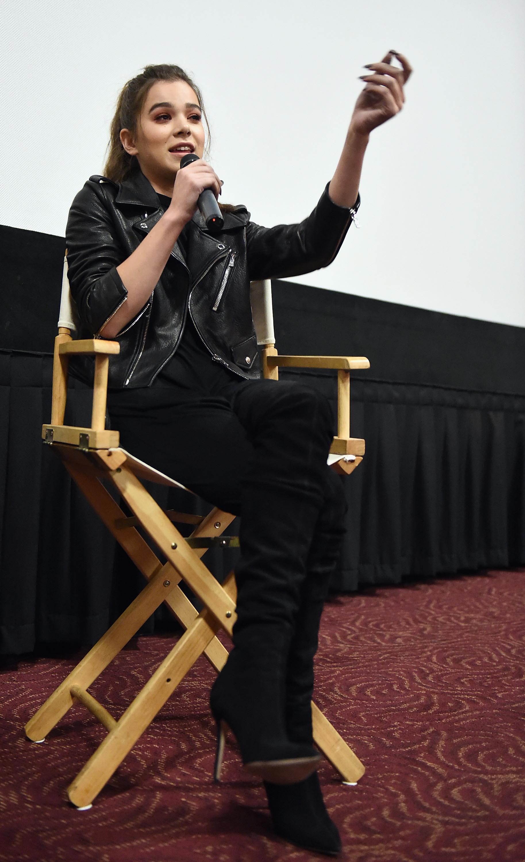 Hailee Steinfeld attends The Edge of Seventeen screening