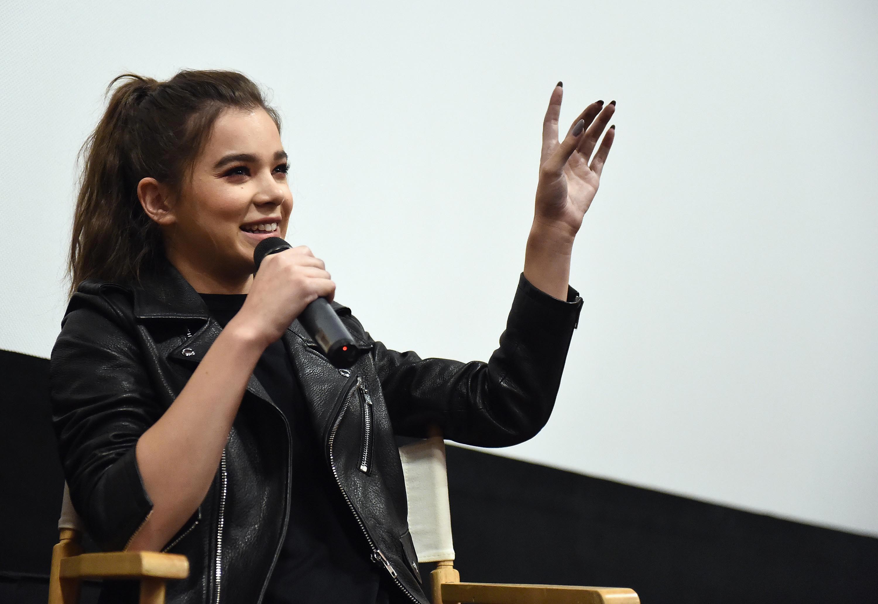 Hailee Steinfeld attends The Edge of Seventeen screening