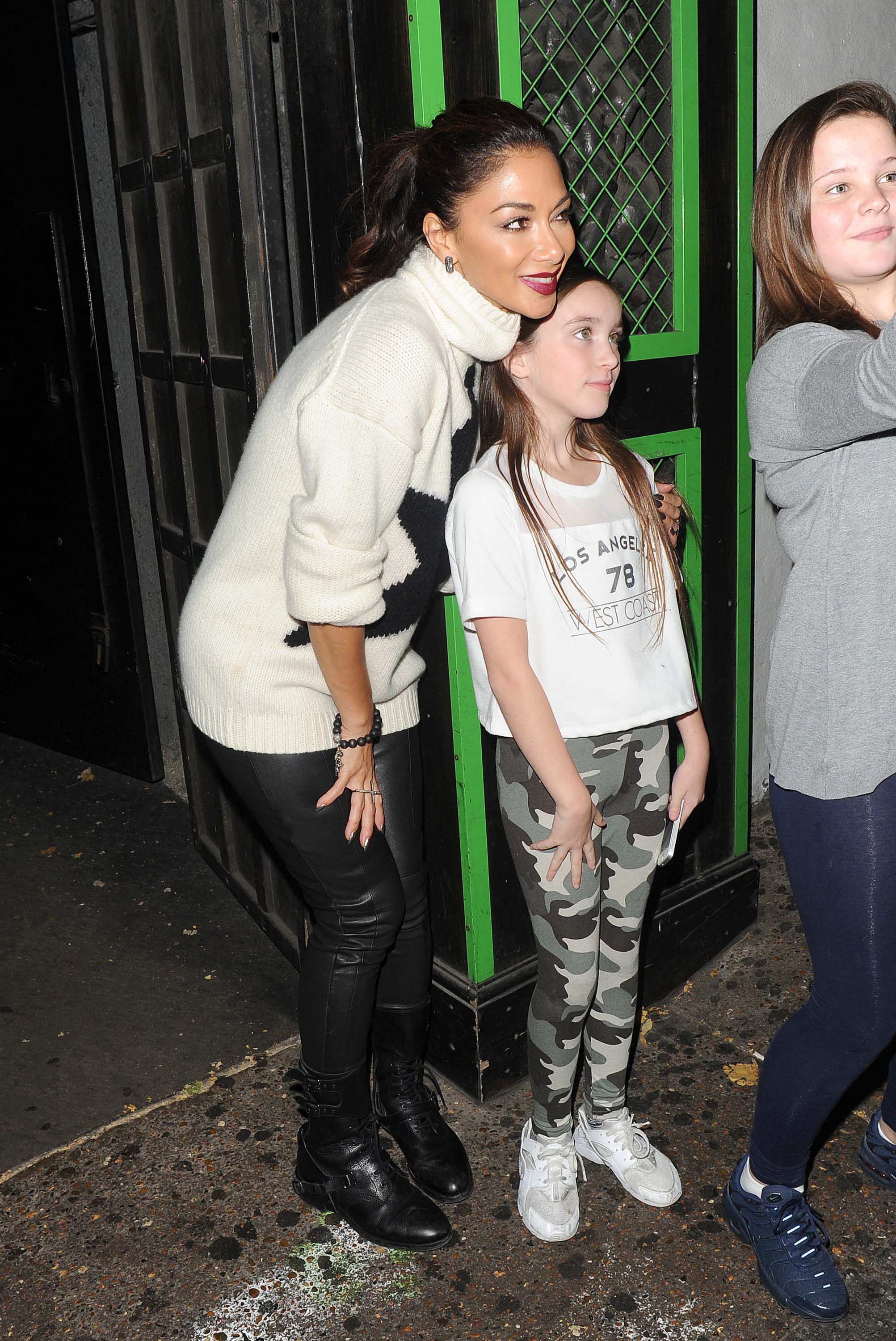 Nicole Scherzinger leaving the Groucho club