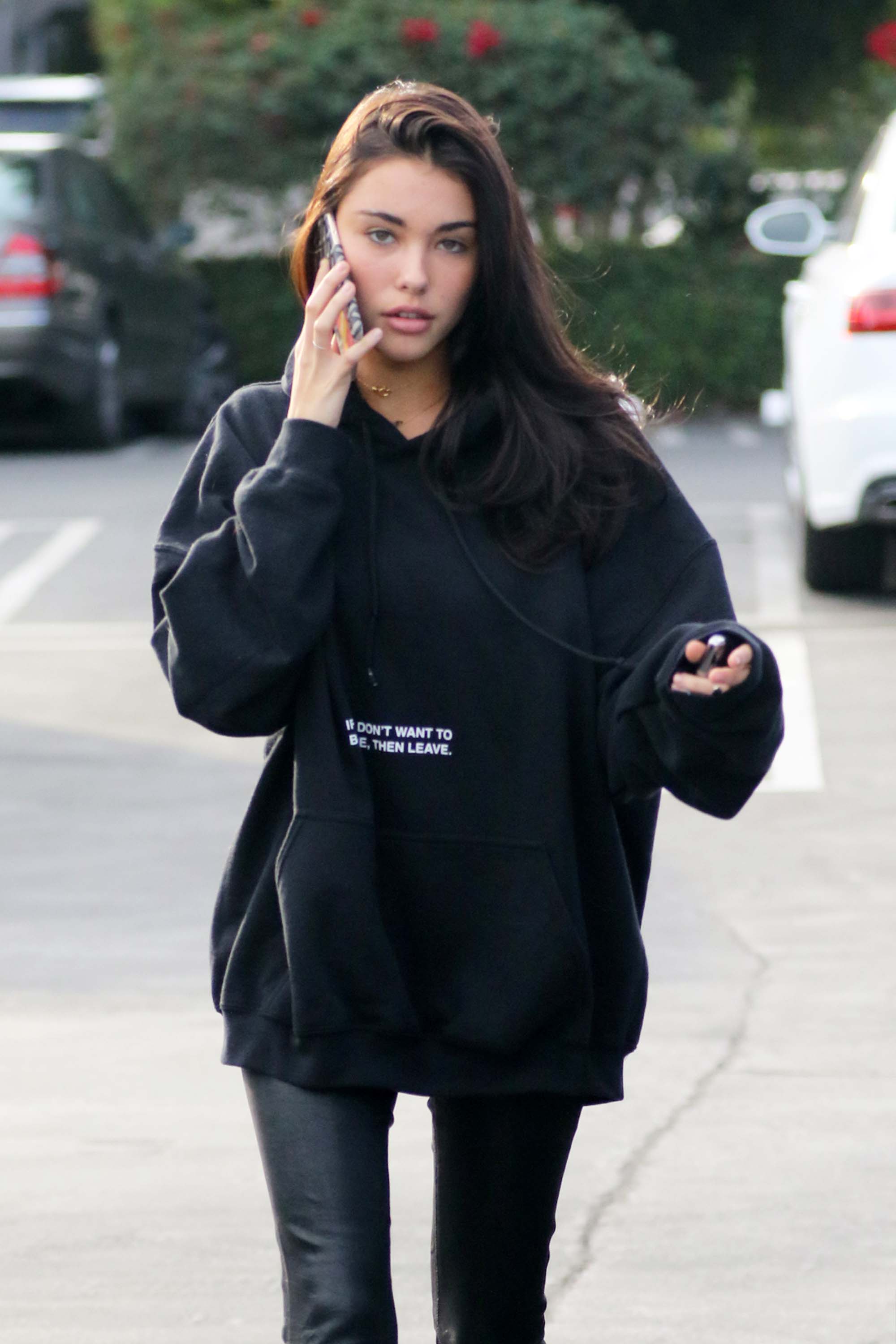 Madison Beer leaving Fred Segal