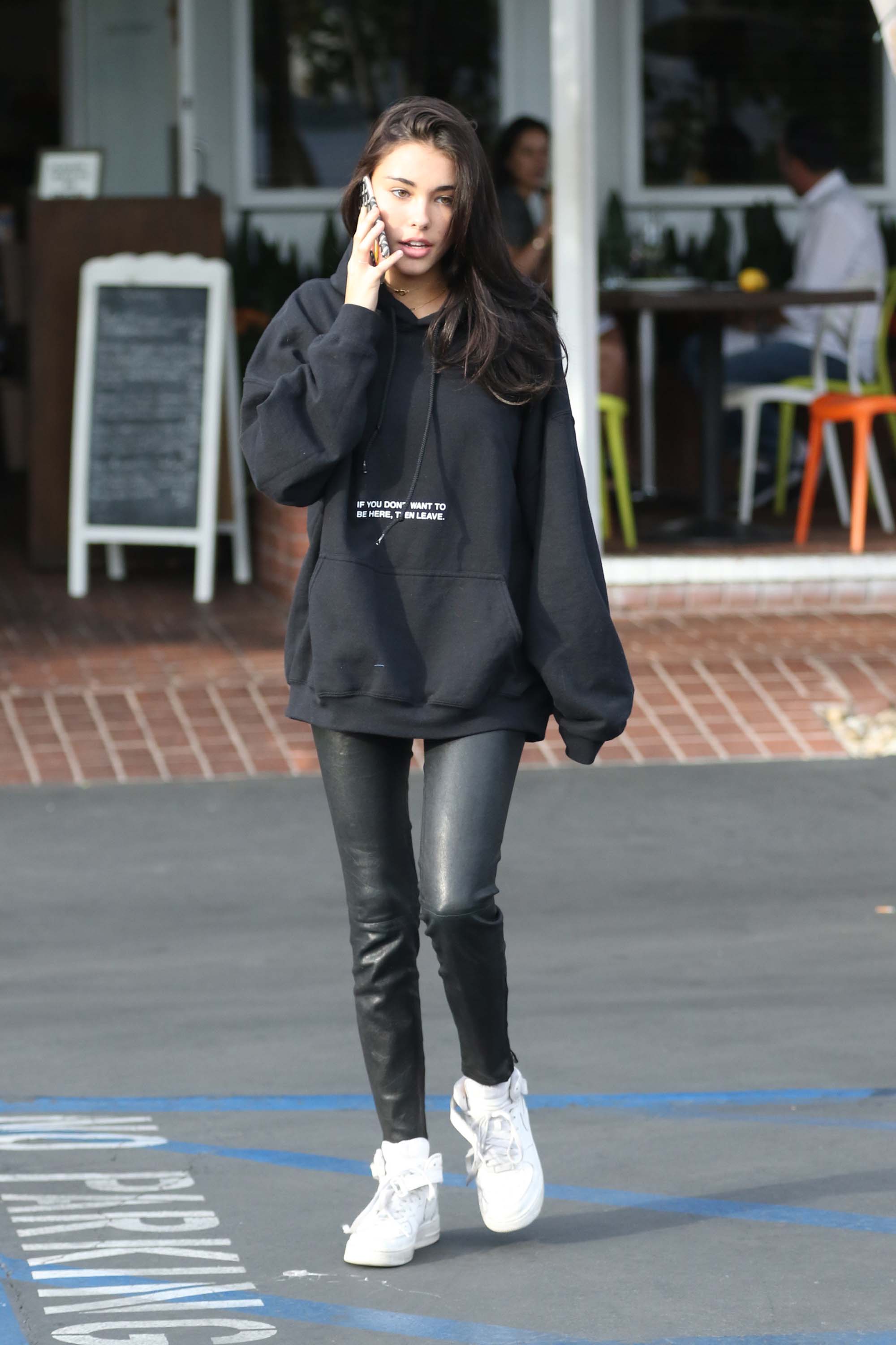 Madison Beer leaving Fred Segal