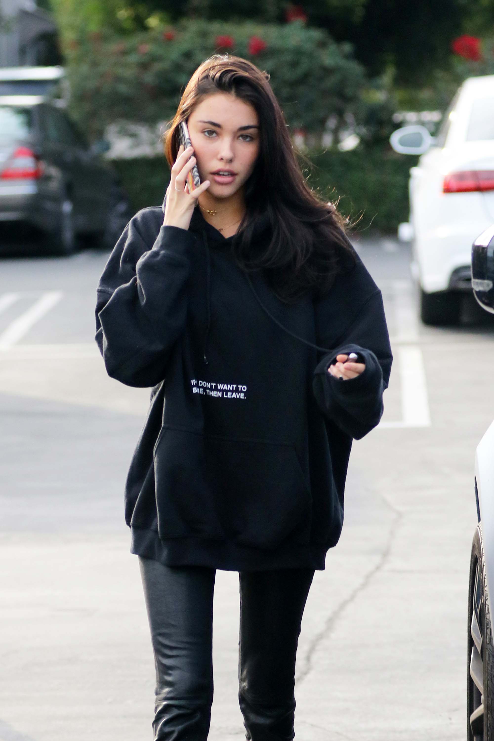 Madison Beer leaving Fred Segal