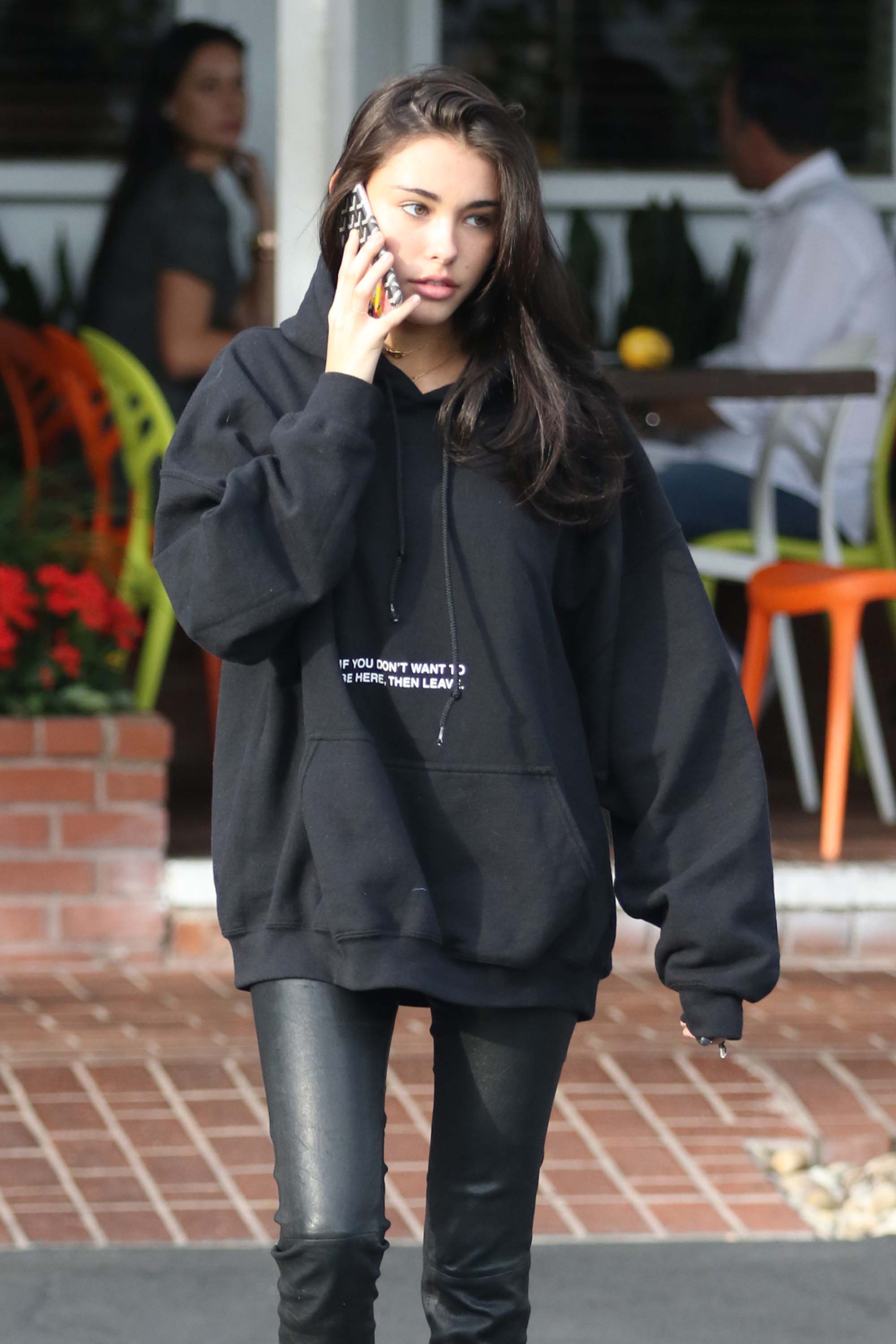 Madison Beer leaving Fred Segal